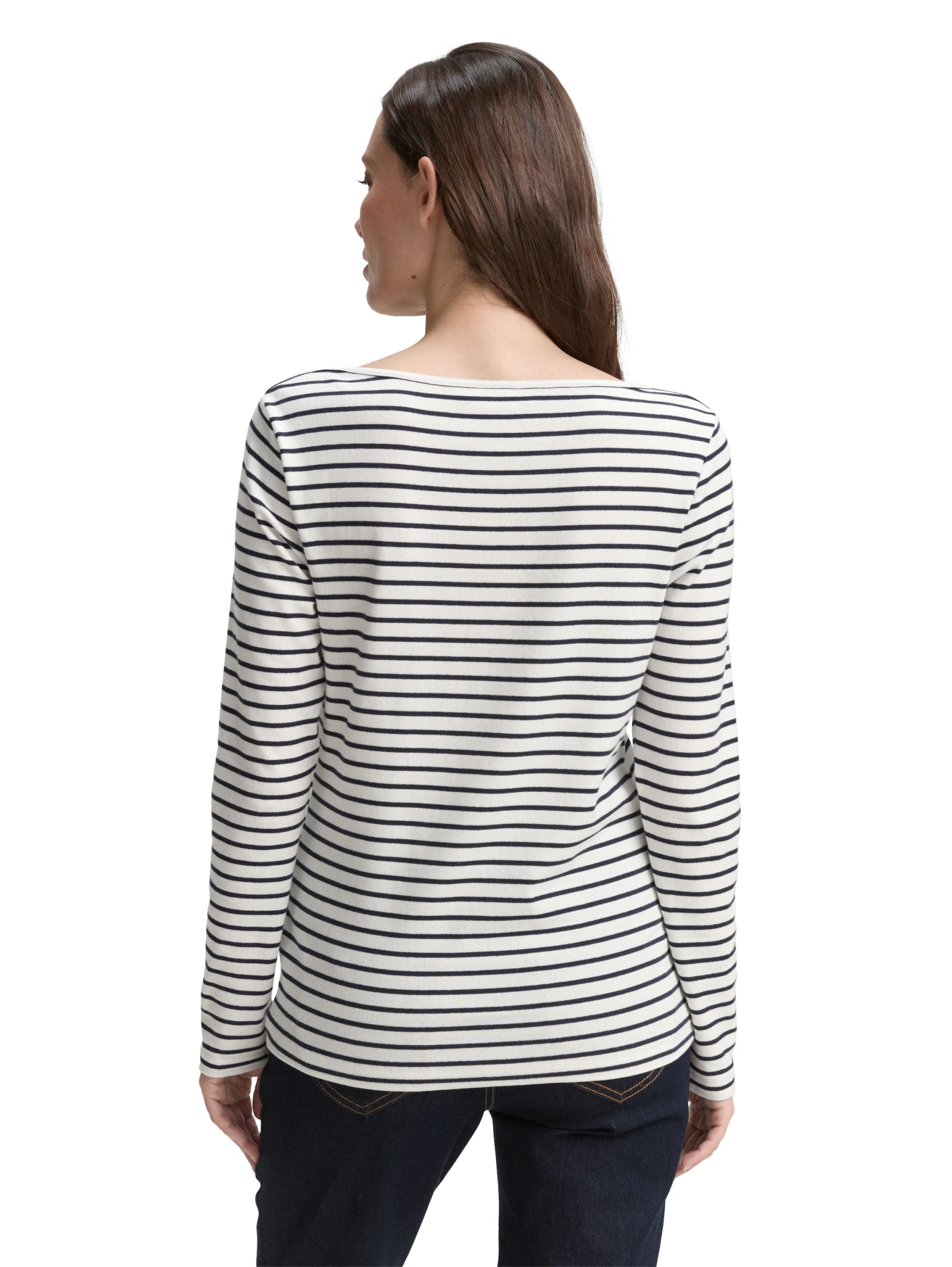 TOM TAILOR CASUAL WOMEN T-shirt striped boatneck Freizeitshirts /-hemden TOM TAILOR CASUAL WOMEN