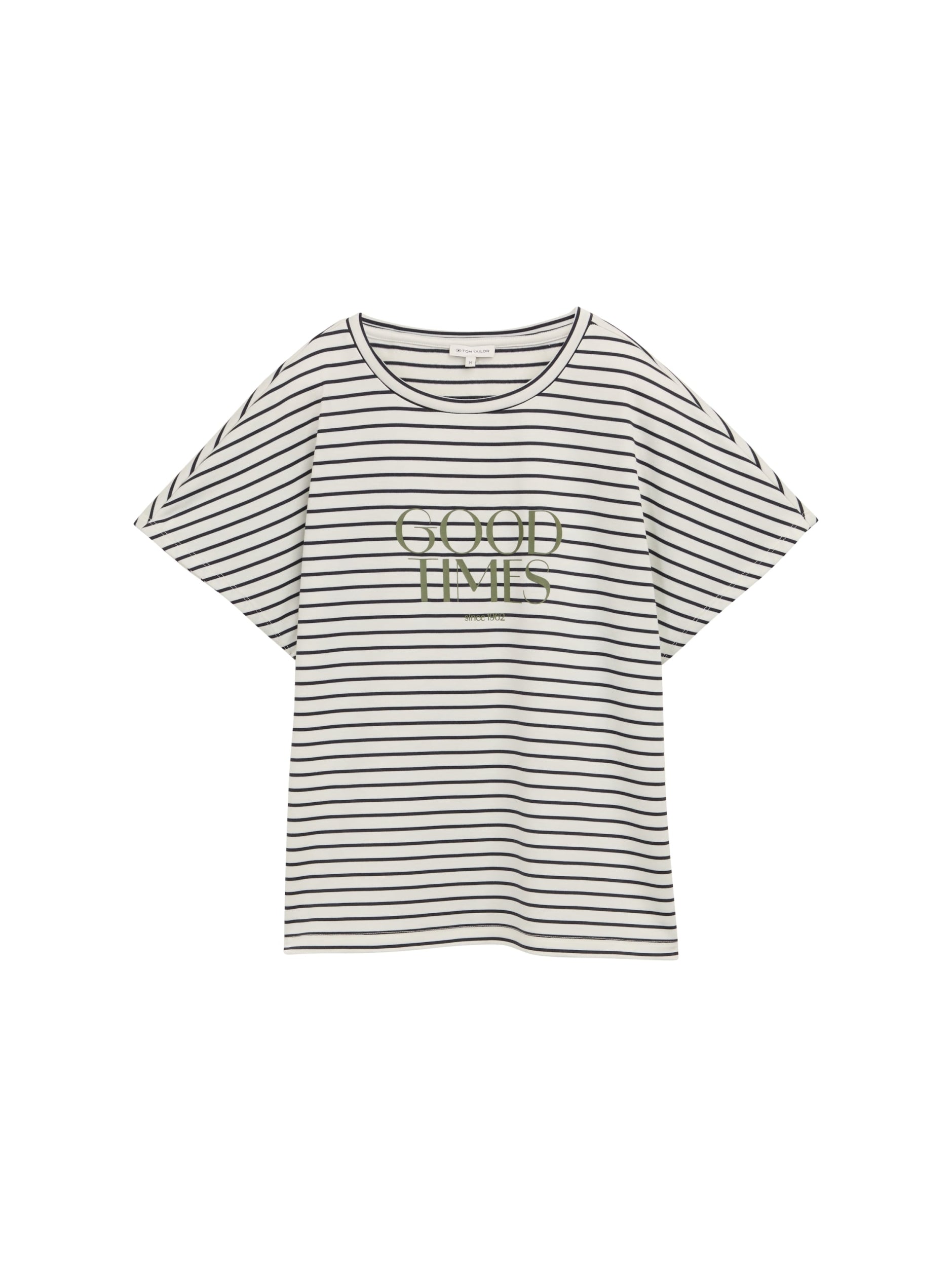 TOM TAILOR CASUAL WOMEN T-shirt striped with pri Freizeitshirts /-hemden TOM TAILOR CASUAL WOMEN 38585 XS