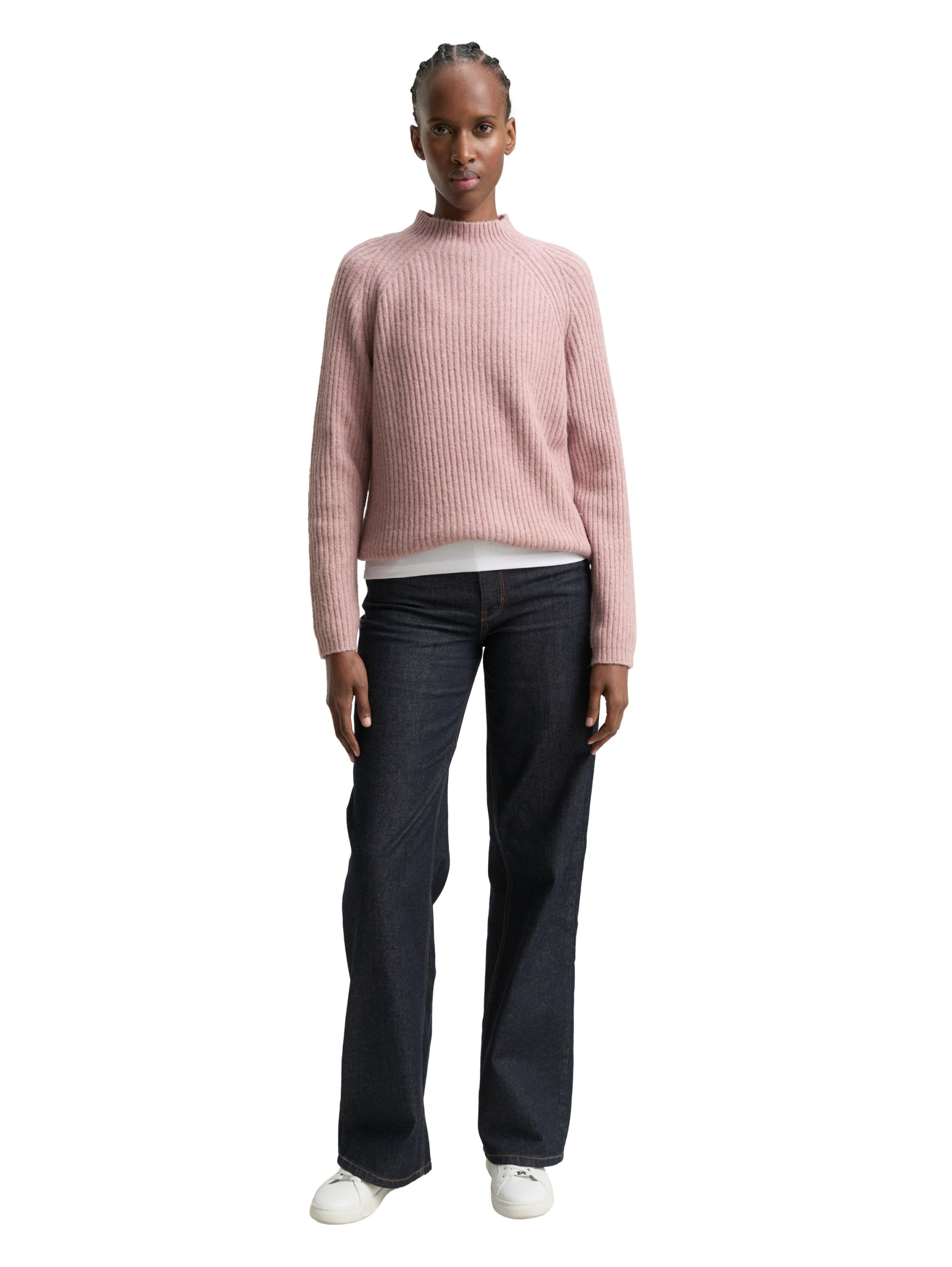 TOM TAILOR DENIM WOMEN cozy mock neck pullover Freizeitpullover TOM TAILOR DENIM WOMEN