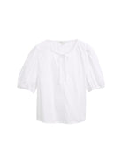 TOM TAILOR DENIM WOMEN poplin blouse with bow detail Freizeitshirts /-blusen TOM TAILOR DENIM WOMEN 20000 XS
