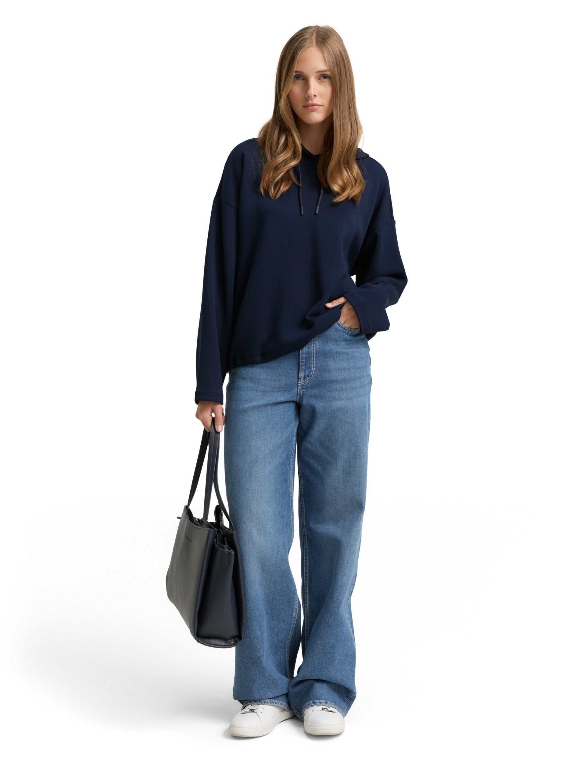 TOM TAILOR DENIM WOMEN scuba hoodie Freizeitpullover TOM TAILOR DENIM WOMEN