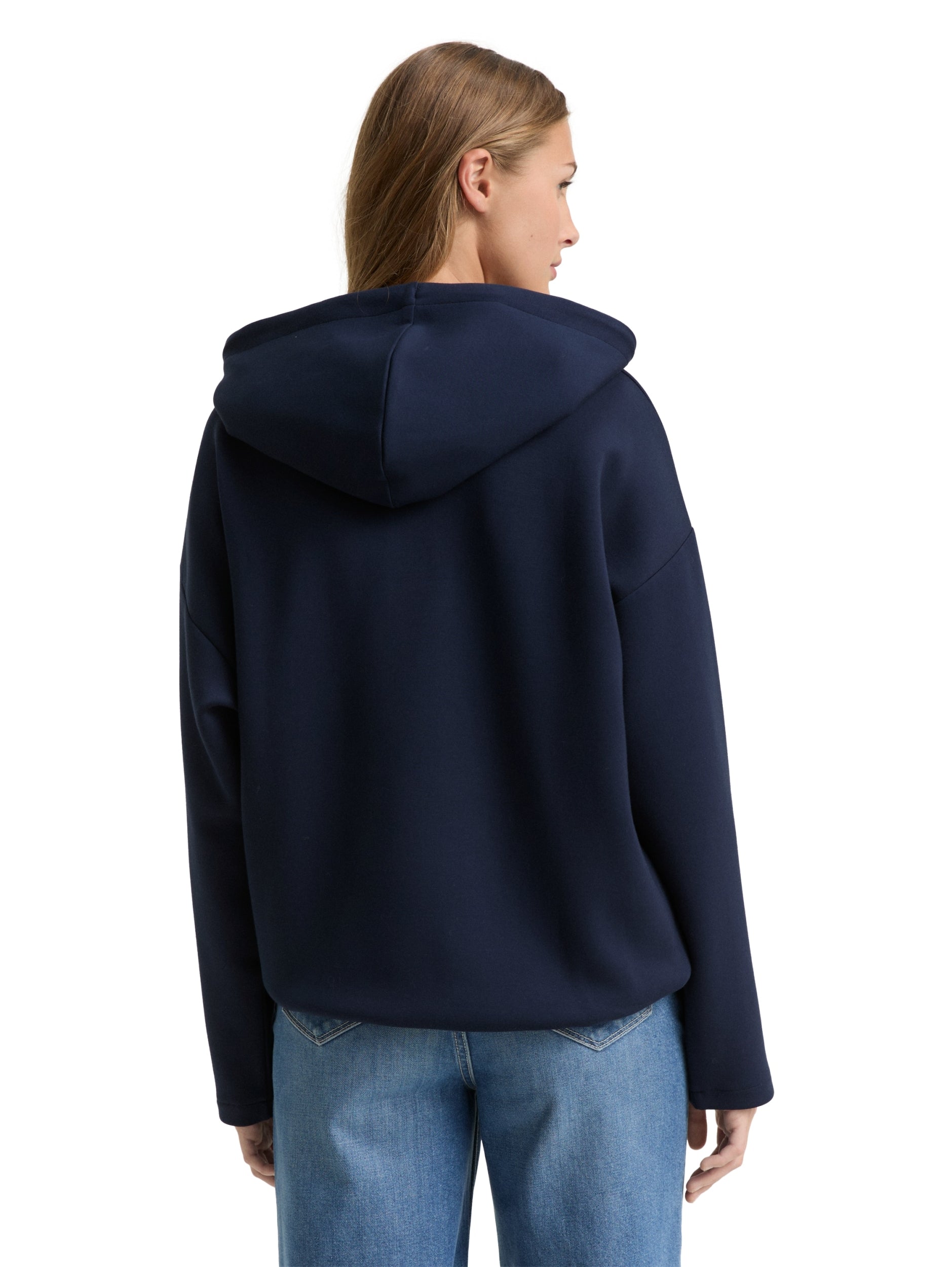 TOM TAILOR DENIM WOMEN scuba hoodie Freizeitpullover TOM TAILOR DENIM WOMEN