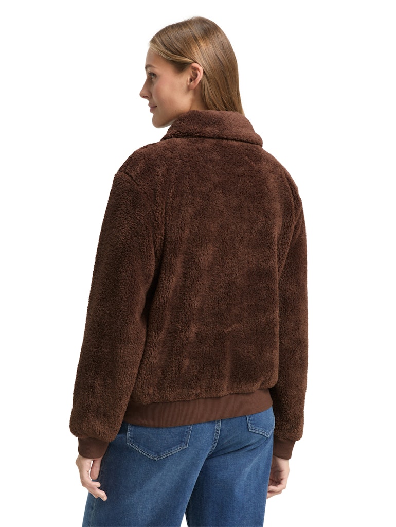 TOM TAILOR DENIM WOMEN Teddy jacket Freizeitpullover TOM TAILOR DENIM WOMEN