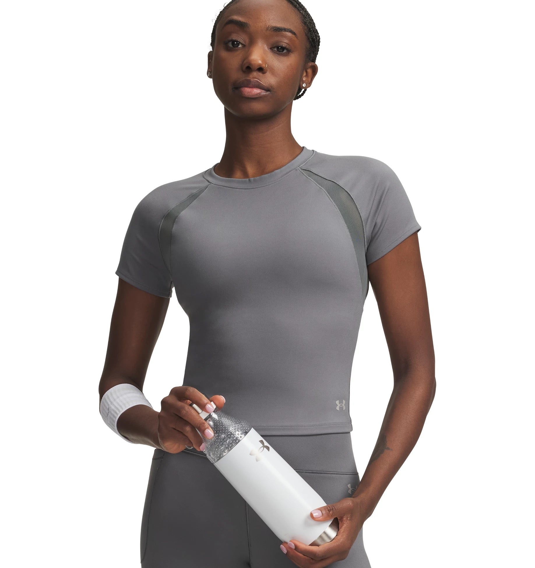 UNDER ARMOUR MOTION MESH SS Trainingsshirts UNDER ARMOUR CLAY GREEN XS