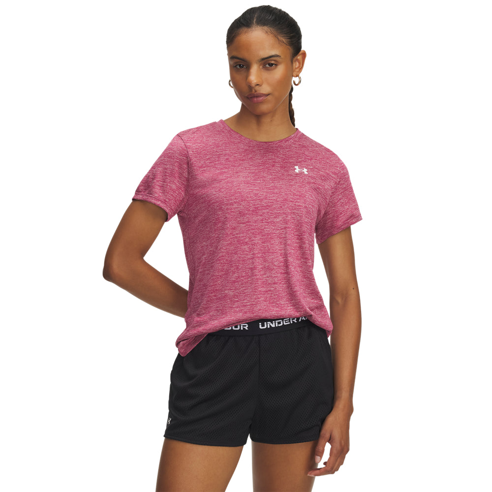 UNDER ARMOUR TECH SSC- TWIST Trainingsshirts UNDER ARMOUR FUCHSIA DUSK XS
