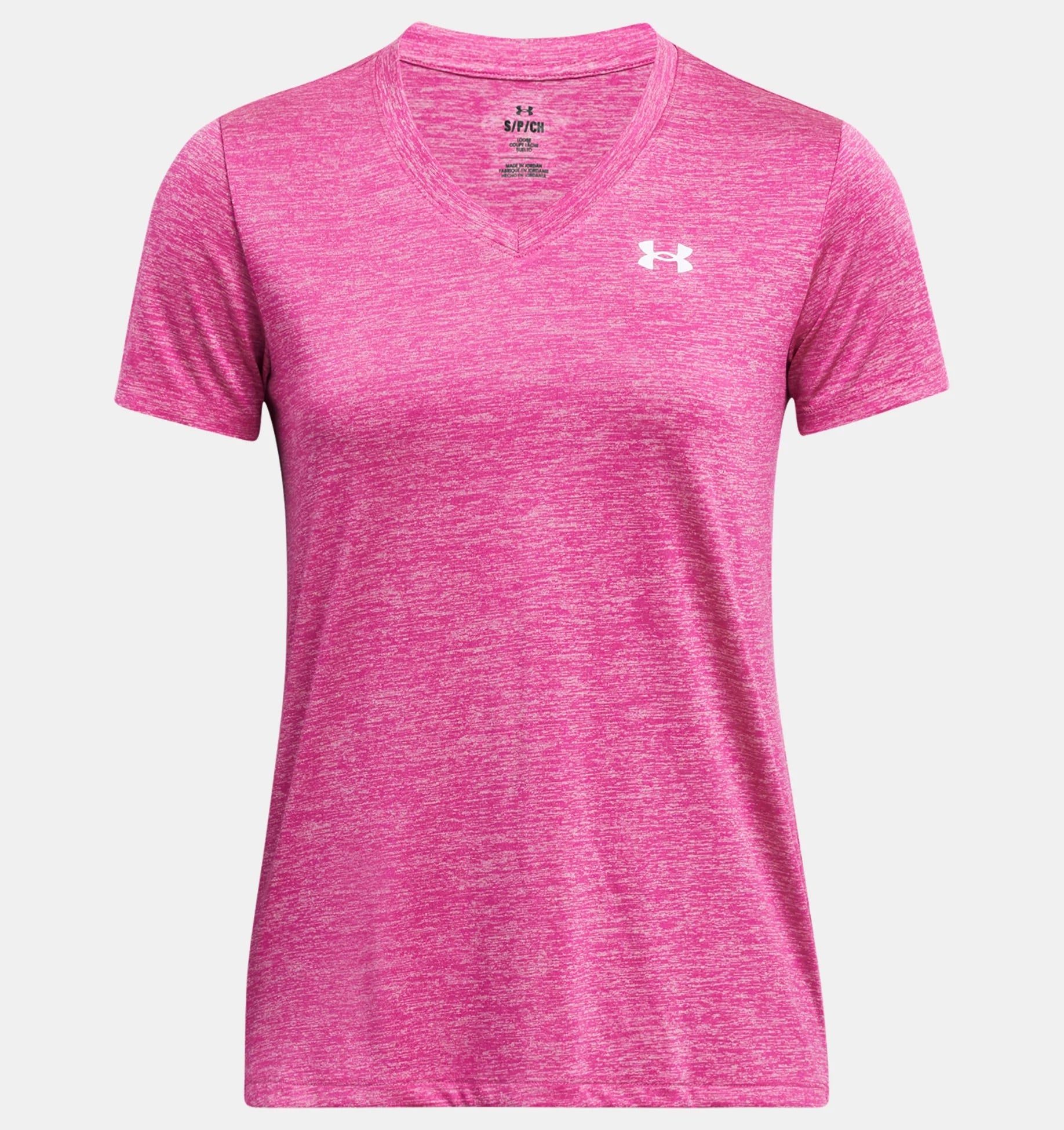 UNDER ARMOUR TECH SSV- TWIST Trainingsshirts UNDER ARMOUR REBEL PINK XS