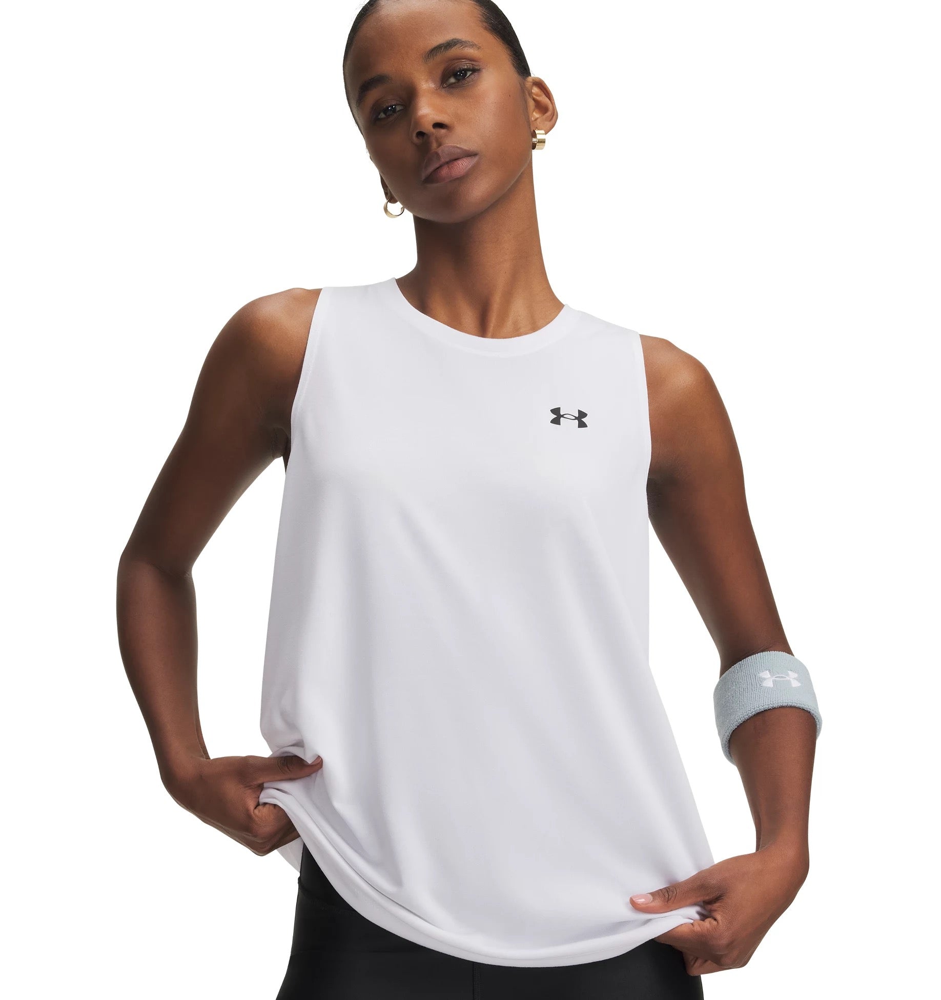 UNDER ARMOUR TECH TANK SOLID Trainingsshirts UNDER ARMOUR 100 WHITE XS
