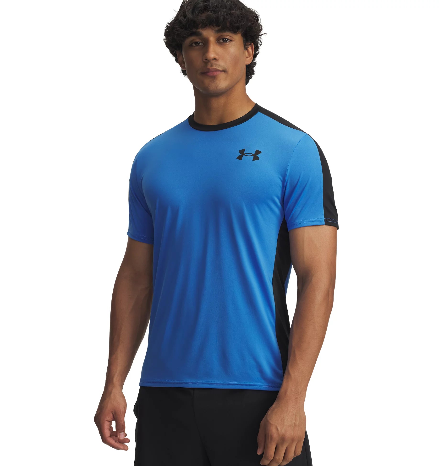 UNDER ARMOUR UA HG WORDMARK SS Trainingsshirts UNDER ARMOUR OBSIDIAN/WHITE S