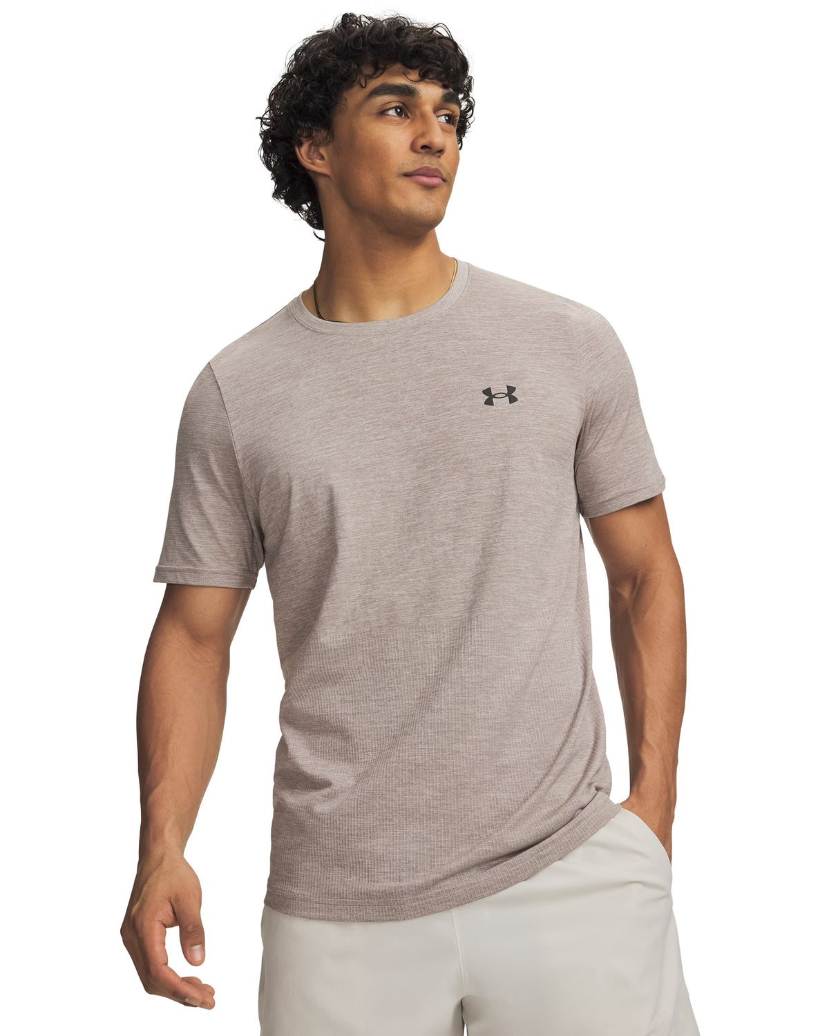 UNDER ARMOUR UA VANISH ELITE SEAMLESS SS Trainingsshirts UNDER ARMOUR TIMBERWOLF TAUPE S
