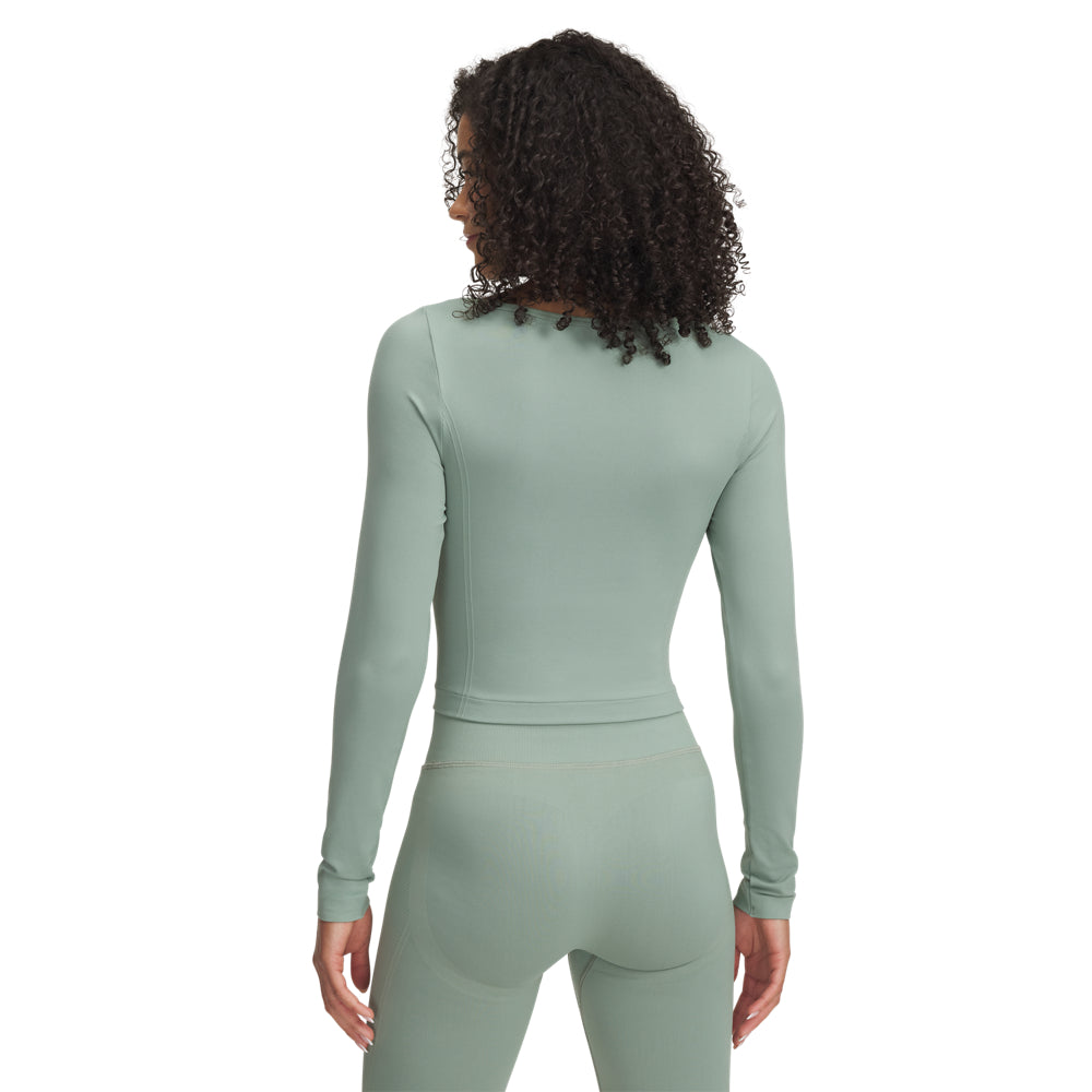 UNDER ARMOUR UA VANISH SEAMLESS LS 348 SILICA GREEN Trainingsjacken UNDER ARMOUR