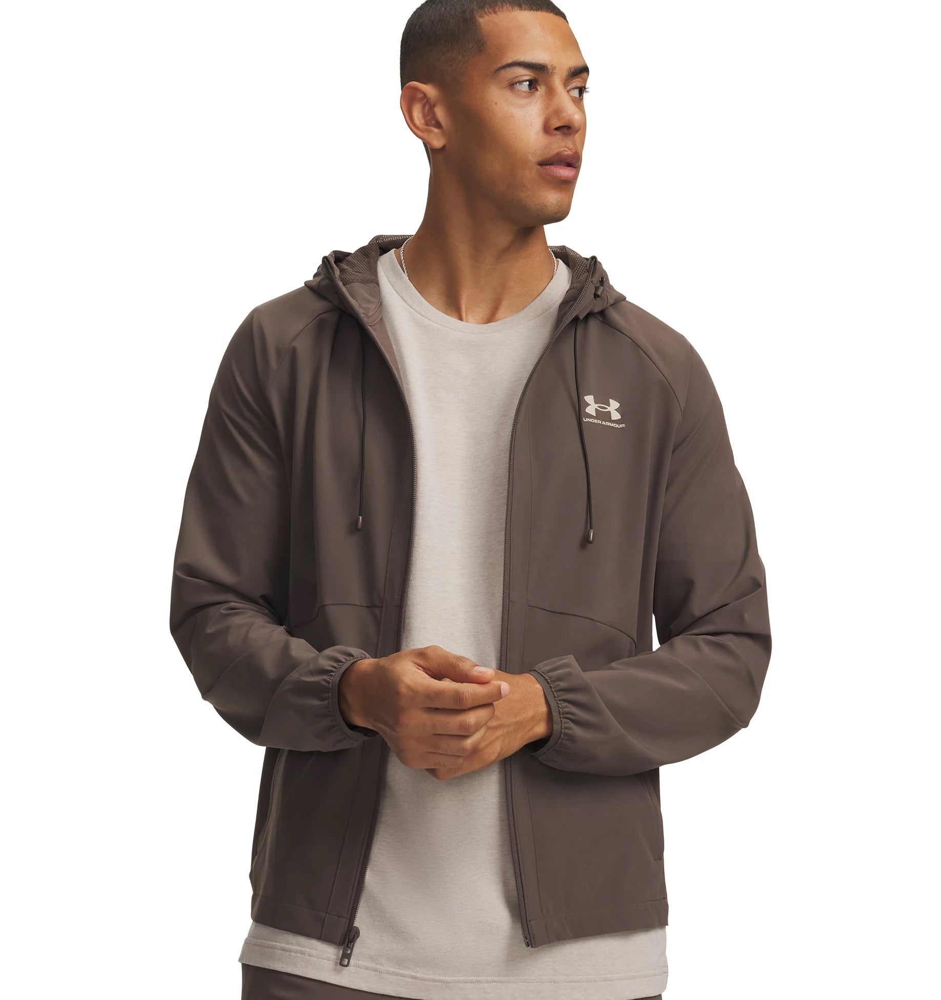 UNDER ARMOUR UA STRETCH WVN WINDBREAKEREU 001 BLACK UNDER ARMOUR PEPPERCORN S