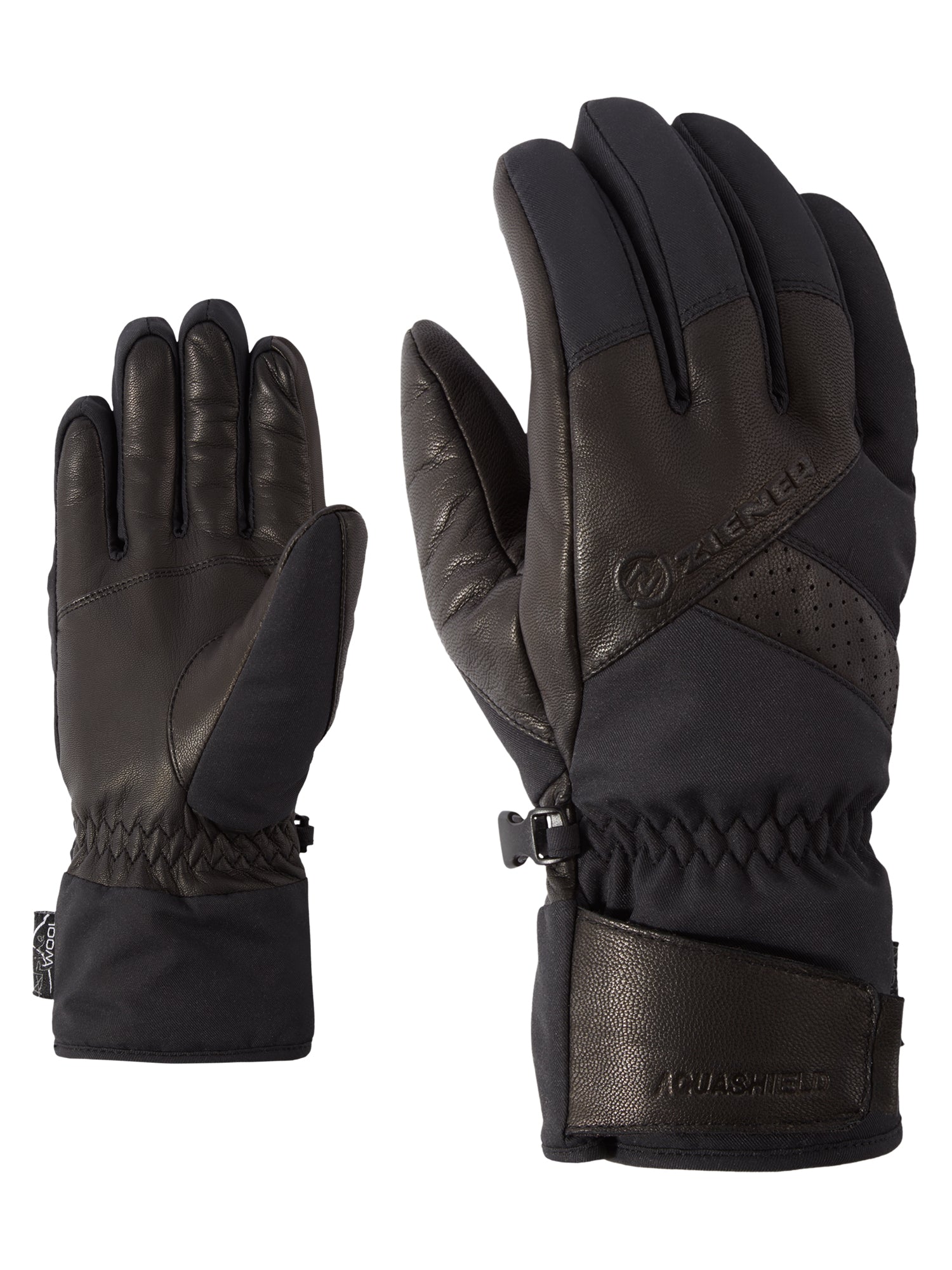 ZIENER GETTER AS(R) AW glove ski alpine Ski- & Snowboardhandschuhe ZIENER 12 black 7.5