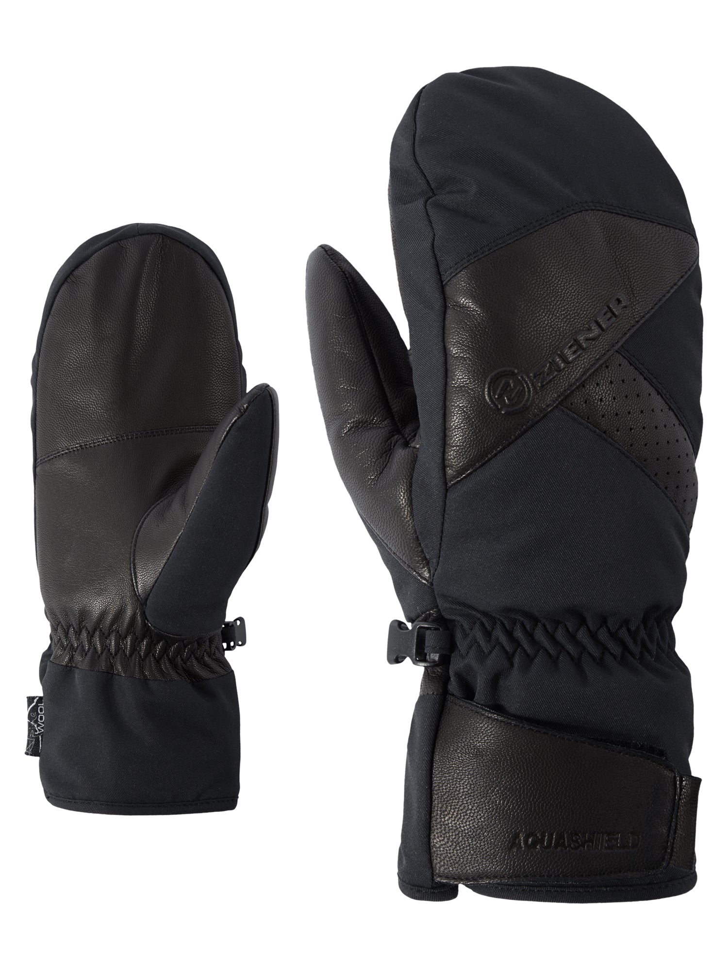 ZIENER GETTERO AS(R) AW MITTEN glove ski a Ski- & Snowboardhandschuhe ZIENER 12 black 7.5