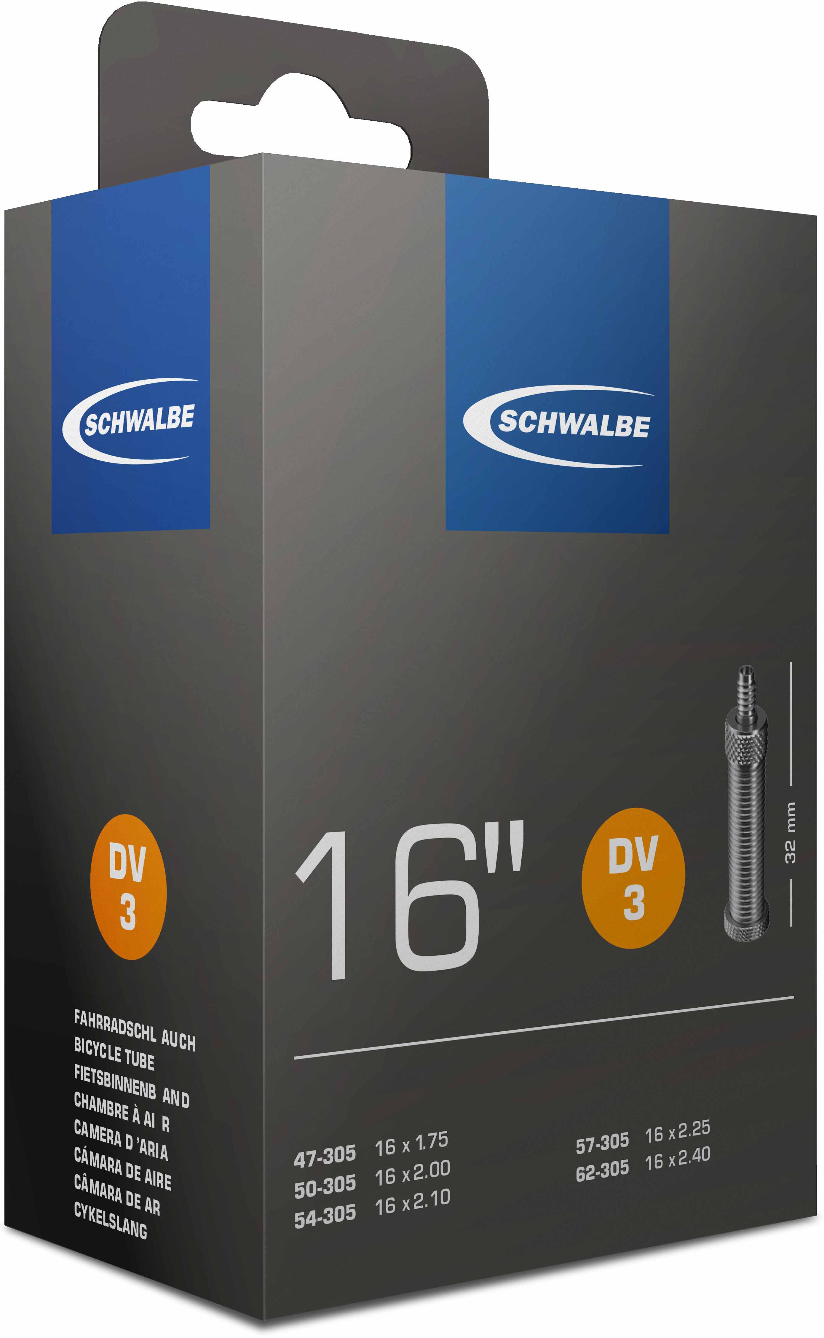 SCHWALBE DV3 47/62-305 - Schläuche & Reifen SCHWALBE - 16