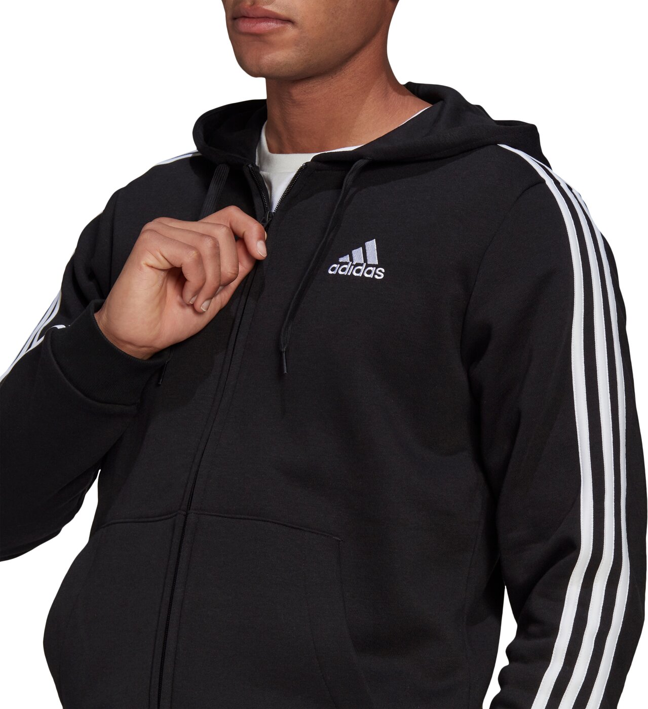 ADIDAS M 3S FL FZ HD Trainingsjacke Herren Trainingsjacken ADIDAS