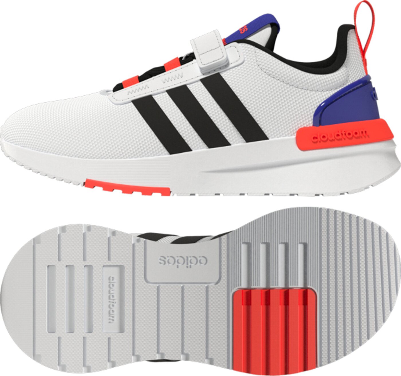 ADIDAS RACER TR21 C Kinder Hallensportschuhe ADIDAS FTWWHT/CBLACK/LUCBLU 30