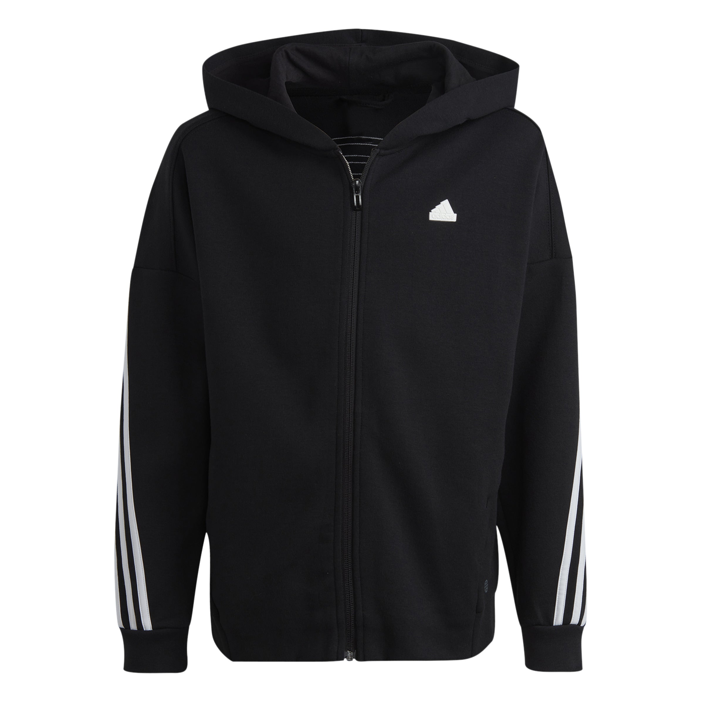 ADIDAS U FI 3S FZ HD Kinder Kapuzenpullover Trainingsjacken ADIDAS BLACK/WHITE 128