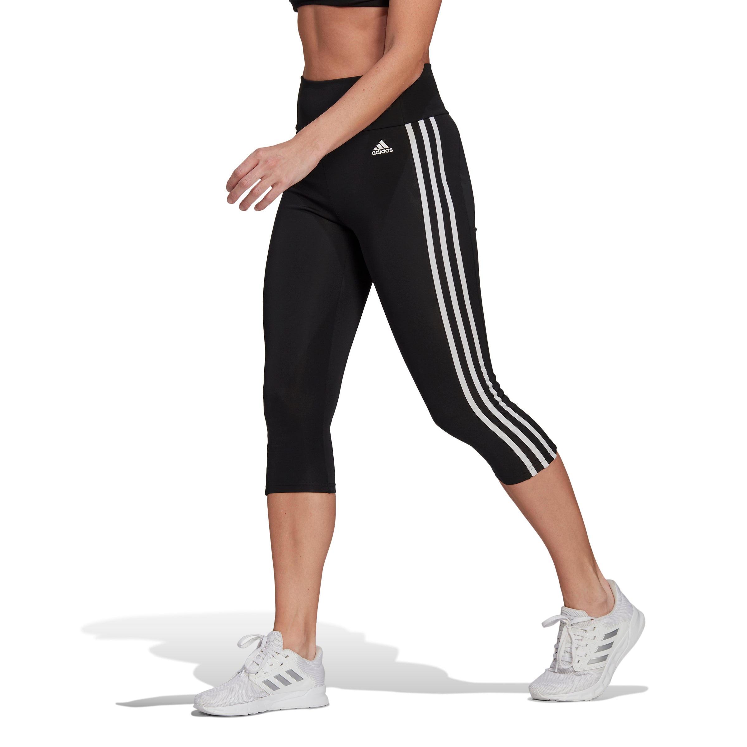 ADIDAS Damen HIGH RISE 3-STRIPES 3/4 SPORT TIGHTS Trainingshosen & Jogginghosen ADIDAS