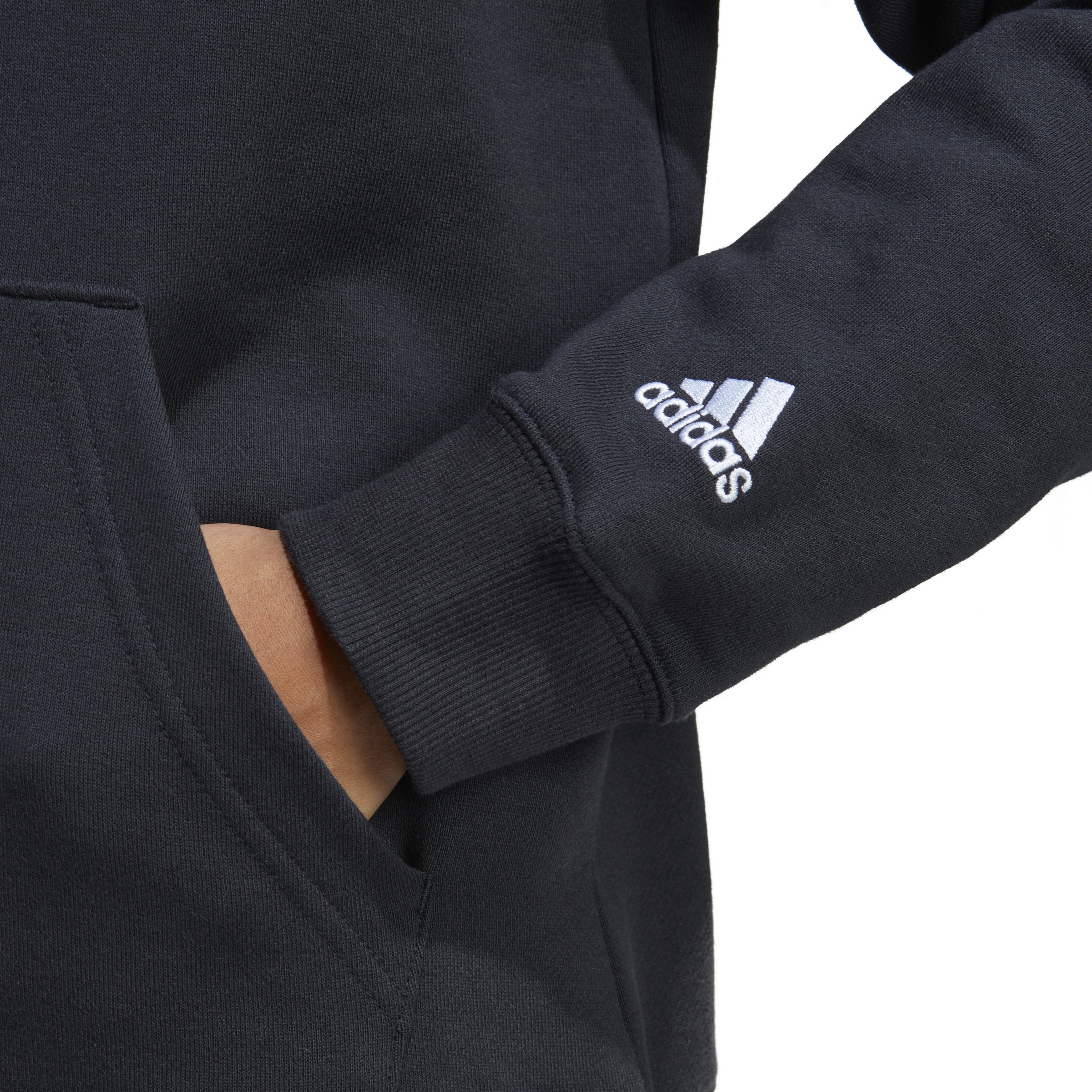 ADIDAS W LIN FT HD Freizeitpullover ADIDAS BLACK/WHITE XS