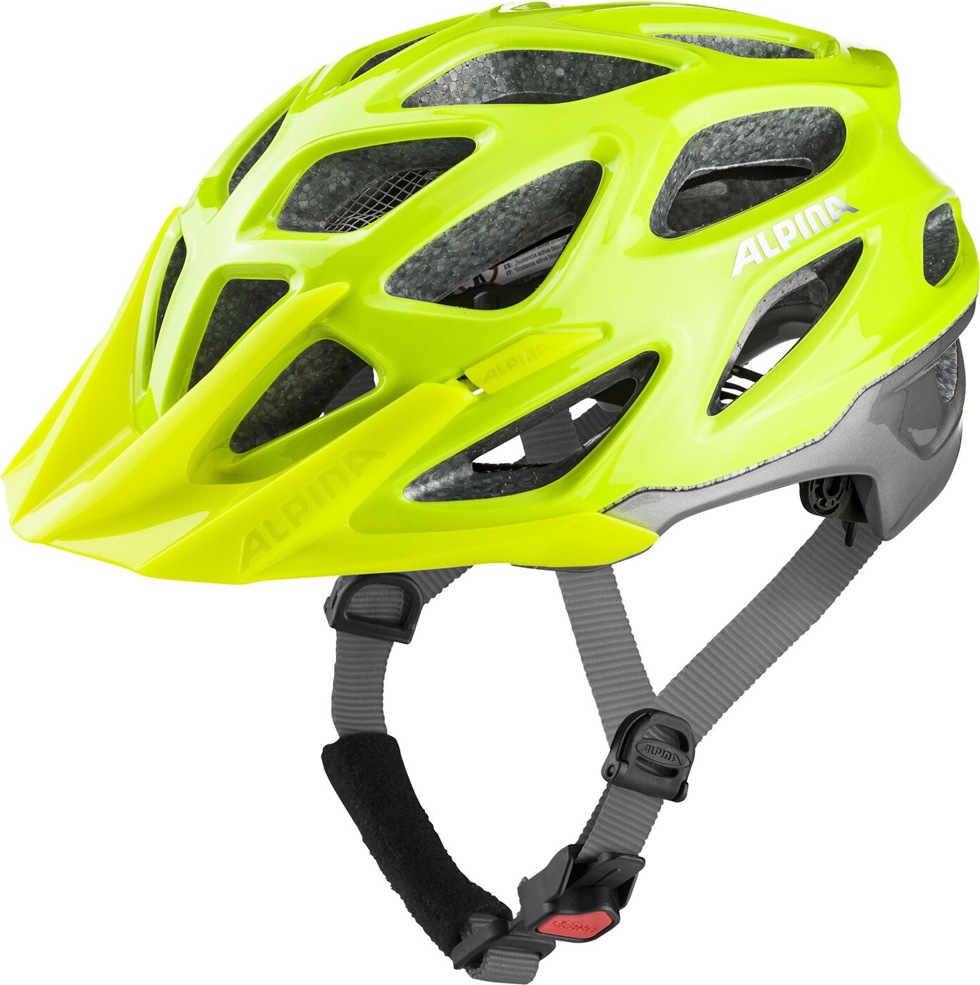 ALPINA Fahrradhelm "Mythos 3.0" Fahrradhelme & Schoner ALPINA 45 be visible-silver gloss 57