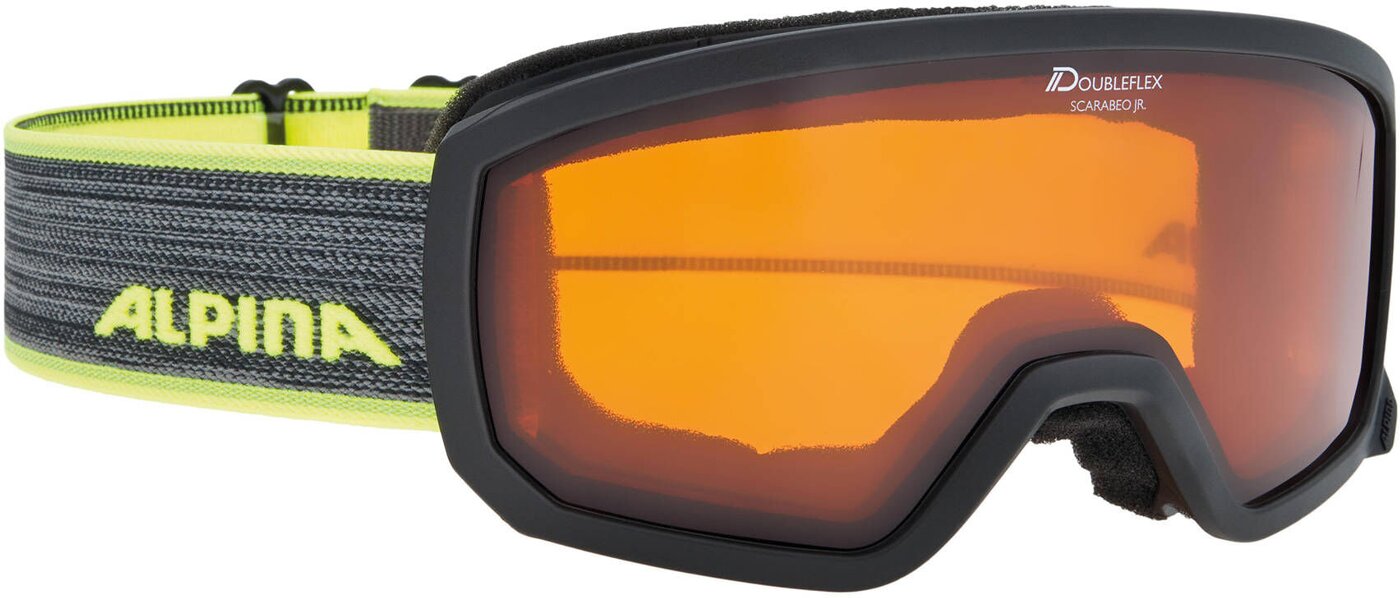 ALPINA Kinder SCARABEO JR. DH Skibrillen ALPINA black-neon matt -