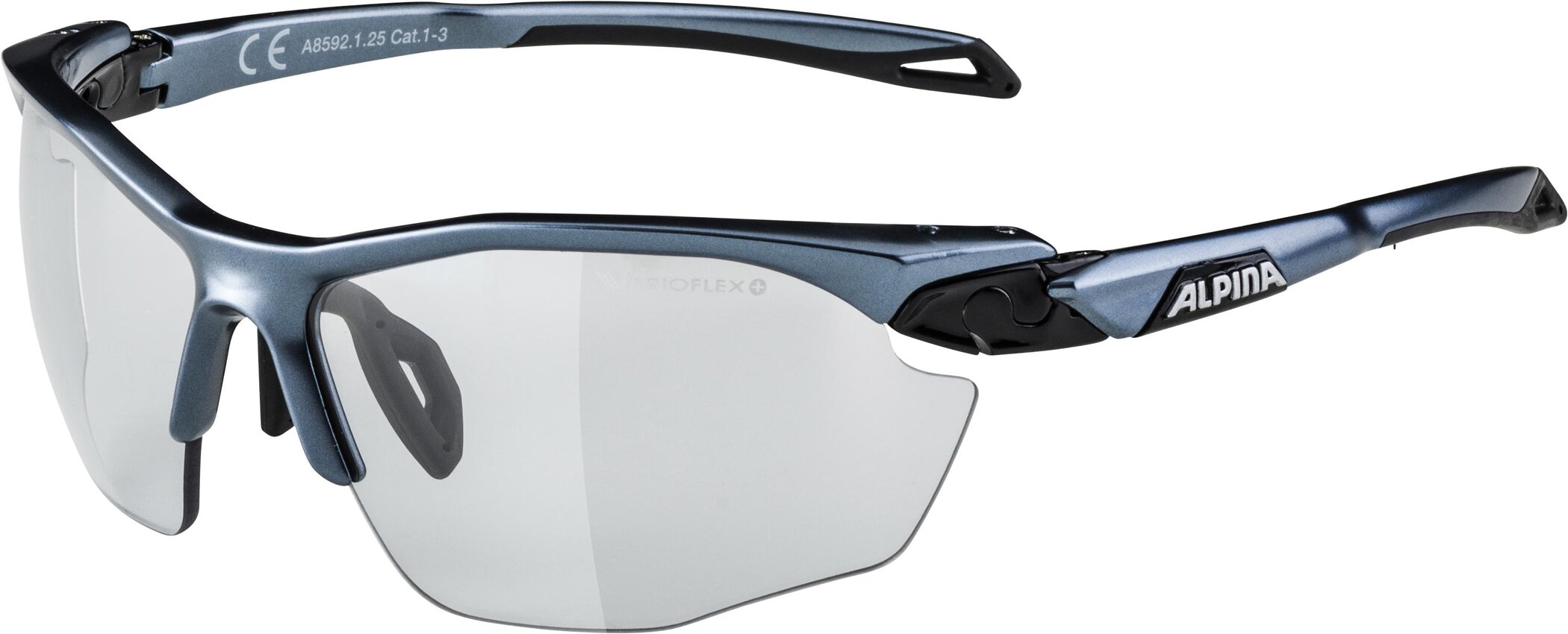 ALPINA Sportbrille/Sonnenbrille "Twist Five HR VL+" Fahrradbrillen ALPINA tin-black gloss -
