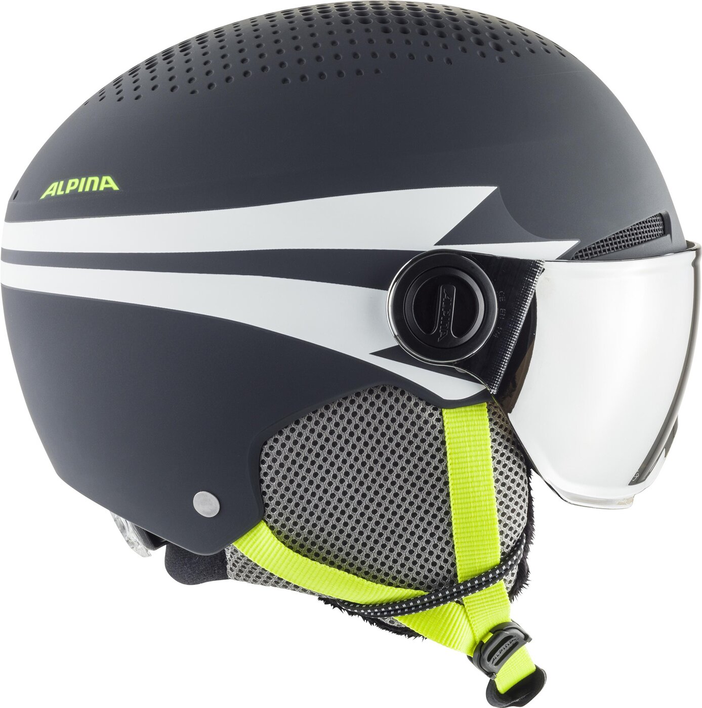 ALPINA Kinder Helm ZUPO VISOR Skihelme ALPINA