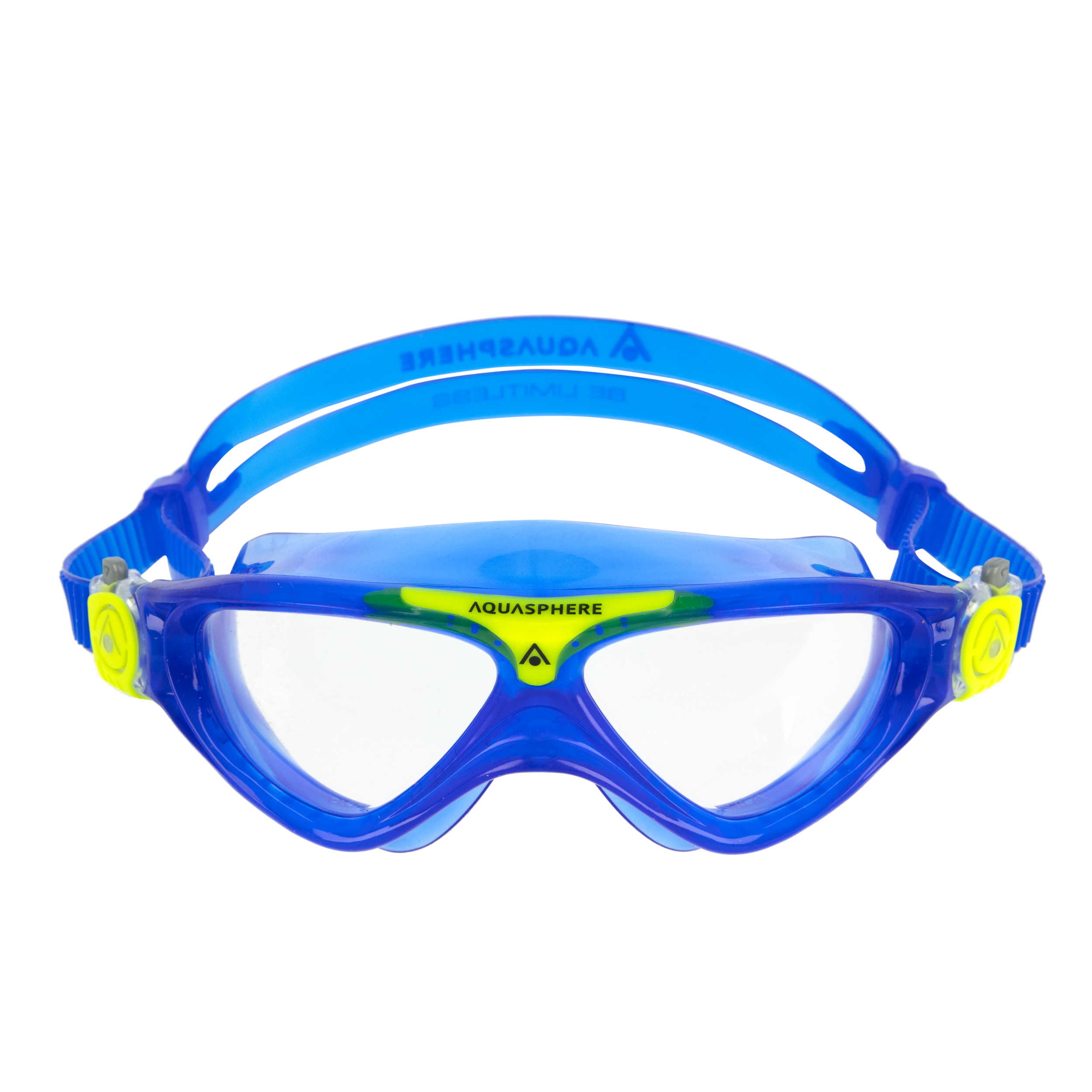 AQUASPHERE VISTA JR Schwimmbrillen AQUASPHERE 4007LC BLUE YELLOW LENS CLEAR S