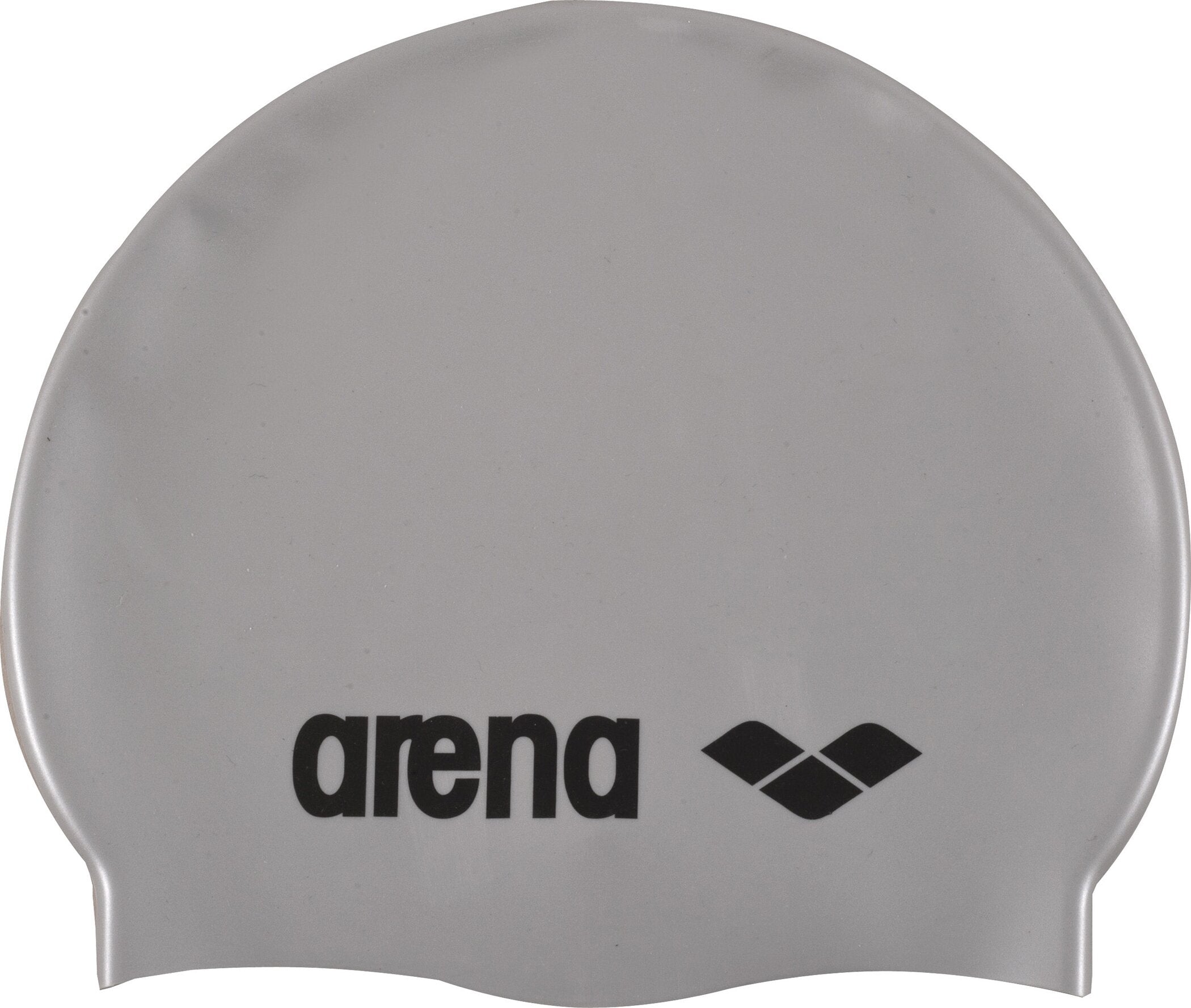 ARENA Unisex Badekappe Classic Silikon Badekappe ARENA 51 SILVER BLACK -