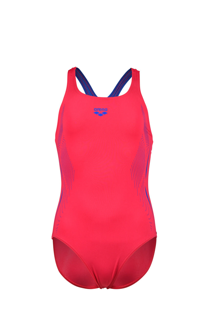 ARENA GIRL'S SWIMSUIT SWIM PRO BACK Badeanzug ARENA FREAK ROSE-ROYAL 128