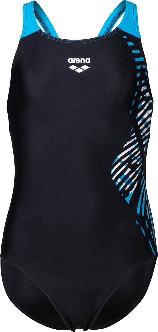 ARENA GIRL'S ARENA VORTEX SWIMSUIT V Badeanzug ARENA BLACK-TURQUOISE 116