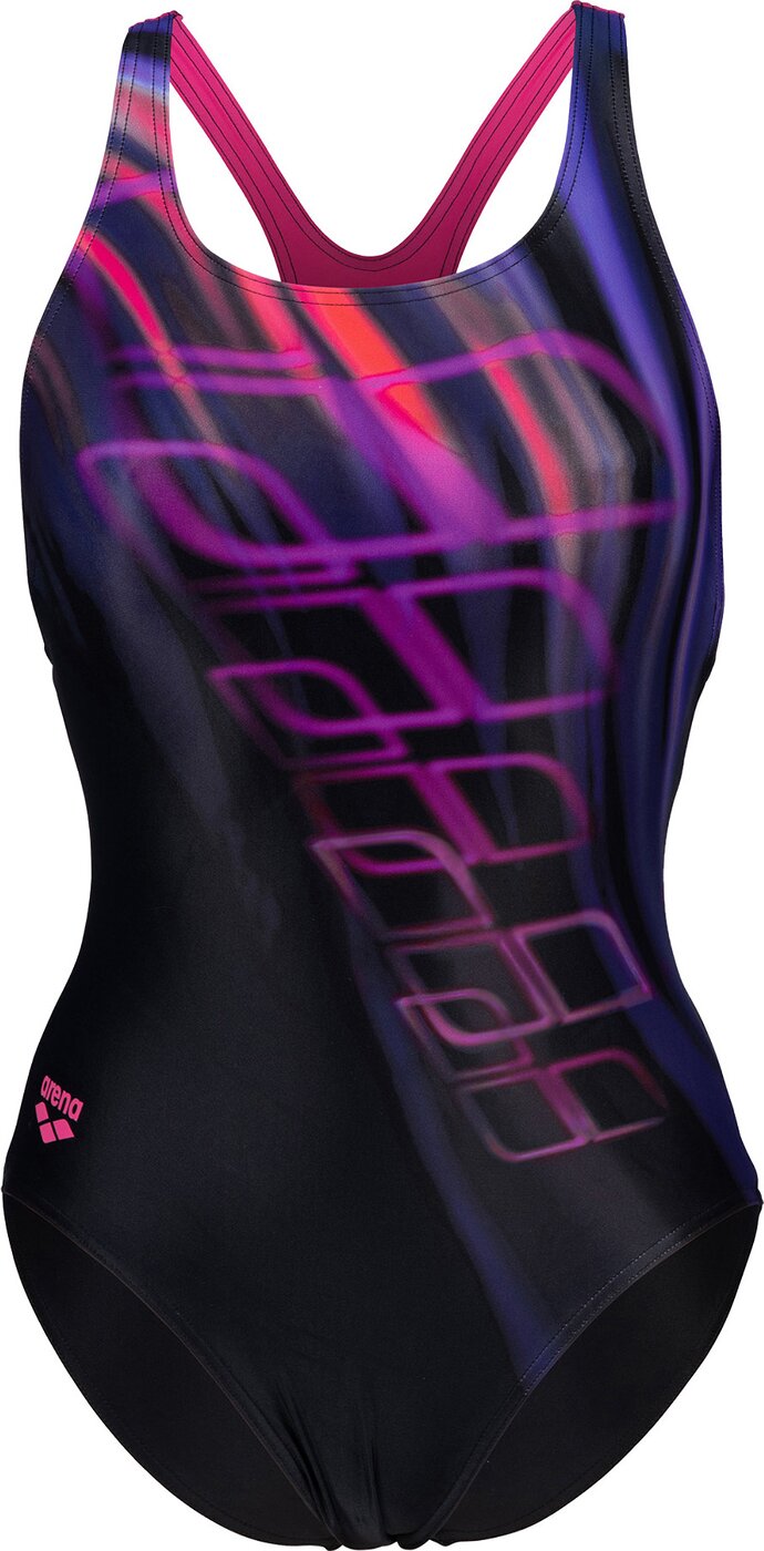 ARENA WOMEN'S ARENA SHADING SWIMSUIT Badeanzug ARENA BLACK/FREAK ROSE 36