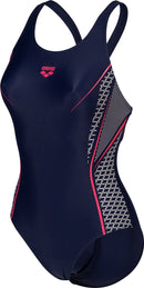 ARENA WOMEN'S SWIMSUIT V BACK GRAPHI Badeanzug ARENA