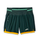 BROOKS High Point 5"" 2-in-1 Short 2.0 Laufhosen BROOKS Carbon/Lemon Chrome S