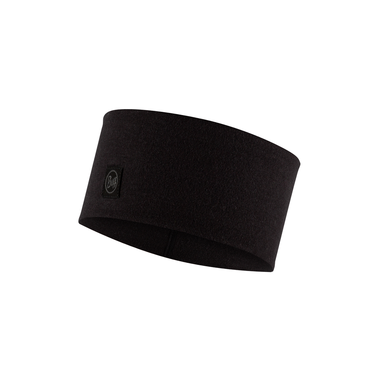 BUFF Merino Wide Headband Stirnbänder BUFF SOLID BLACK -