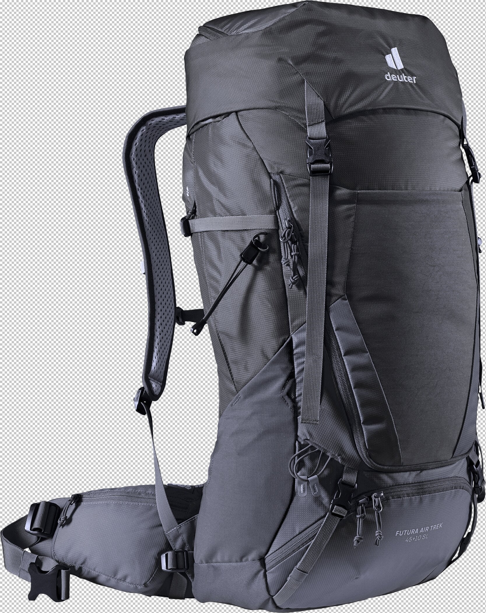 Deuter Futura Air Trek 45 + 10 SL Wanderrucksäcke DEUTER 7403 black-graphite -