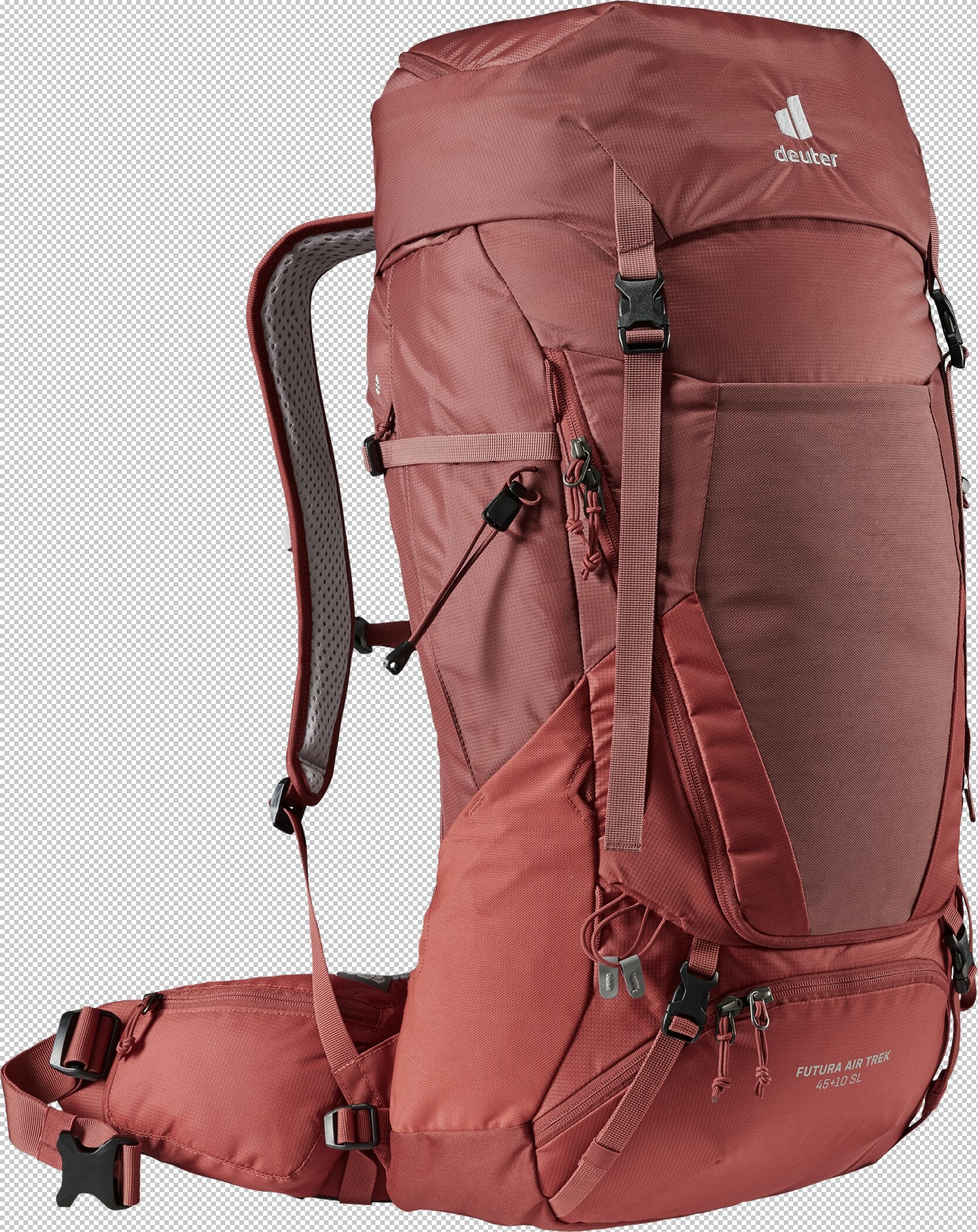 Deuter Futura Air Trek 45 + 10 SL Wanderrucksäcke DEUTER 5574 redwood-lava -