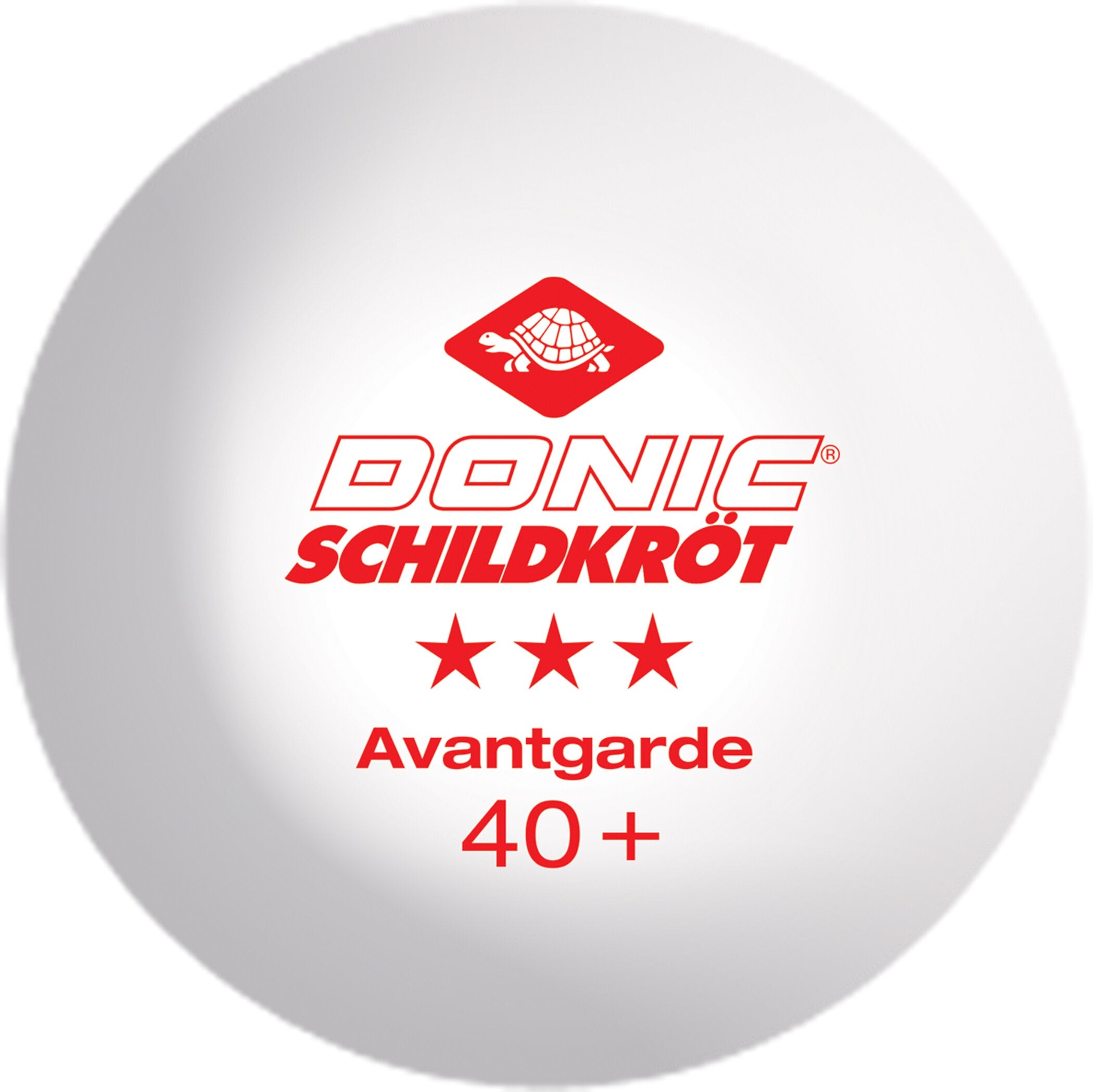 DONIC SCHILDKRÖT TT-Ball 3-Stern AVANTGARDE POLY 40+ Tischtennis DONIC SCHILDKRÖT