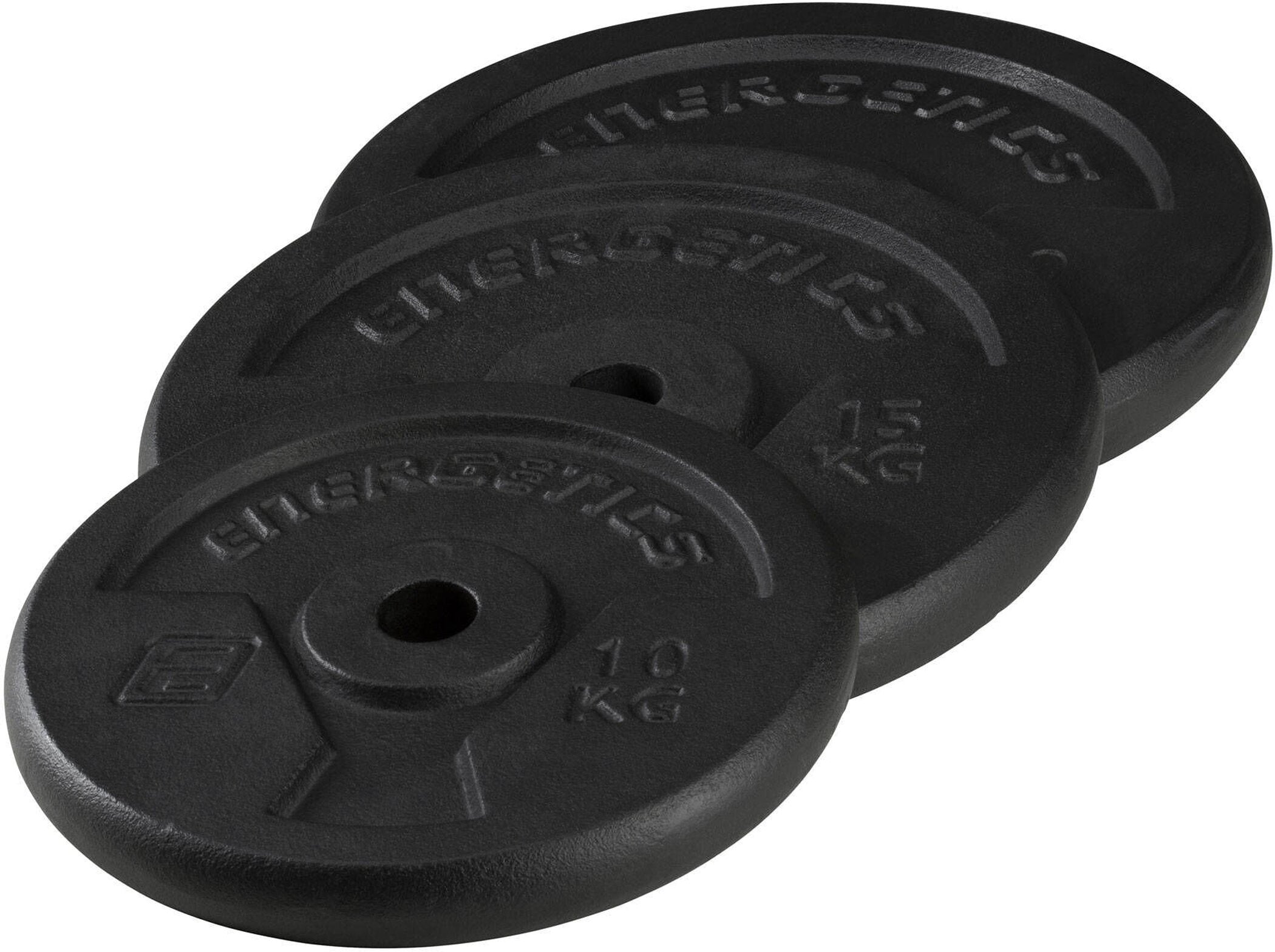 ENERGETICS Hantelscheibe Cast Iron Disc Pce 30 Fitness Kleingeräte & Zubehör ENERGETICS SCHWARZ 1X10