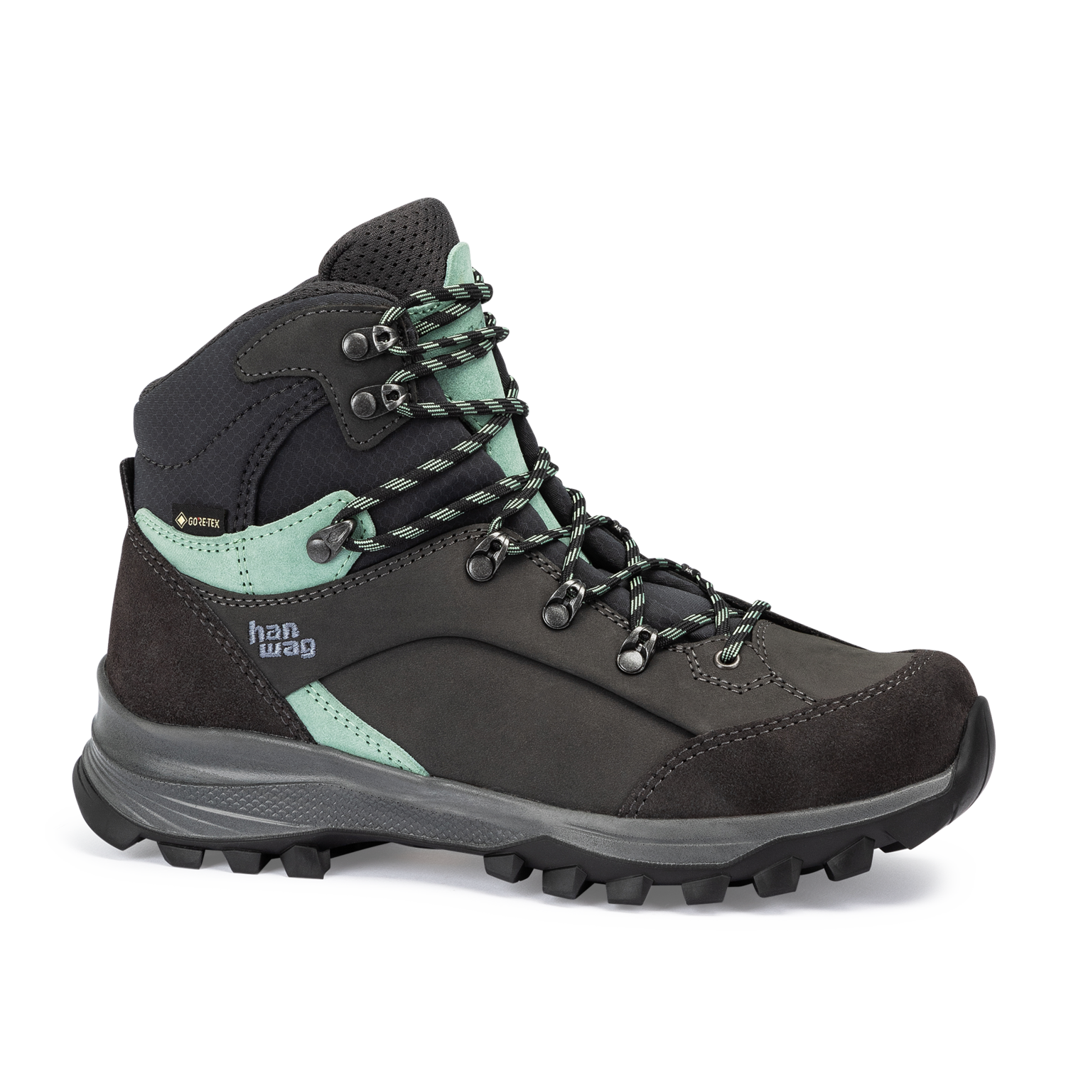HANWAG Alta Bunion II Lady GTX Trekkingschuhe HANWAG 494 Asphalt/Mint 37.5
