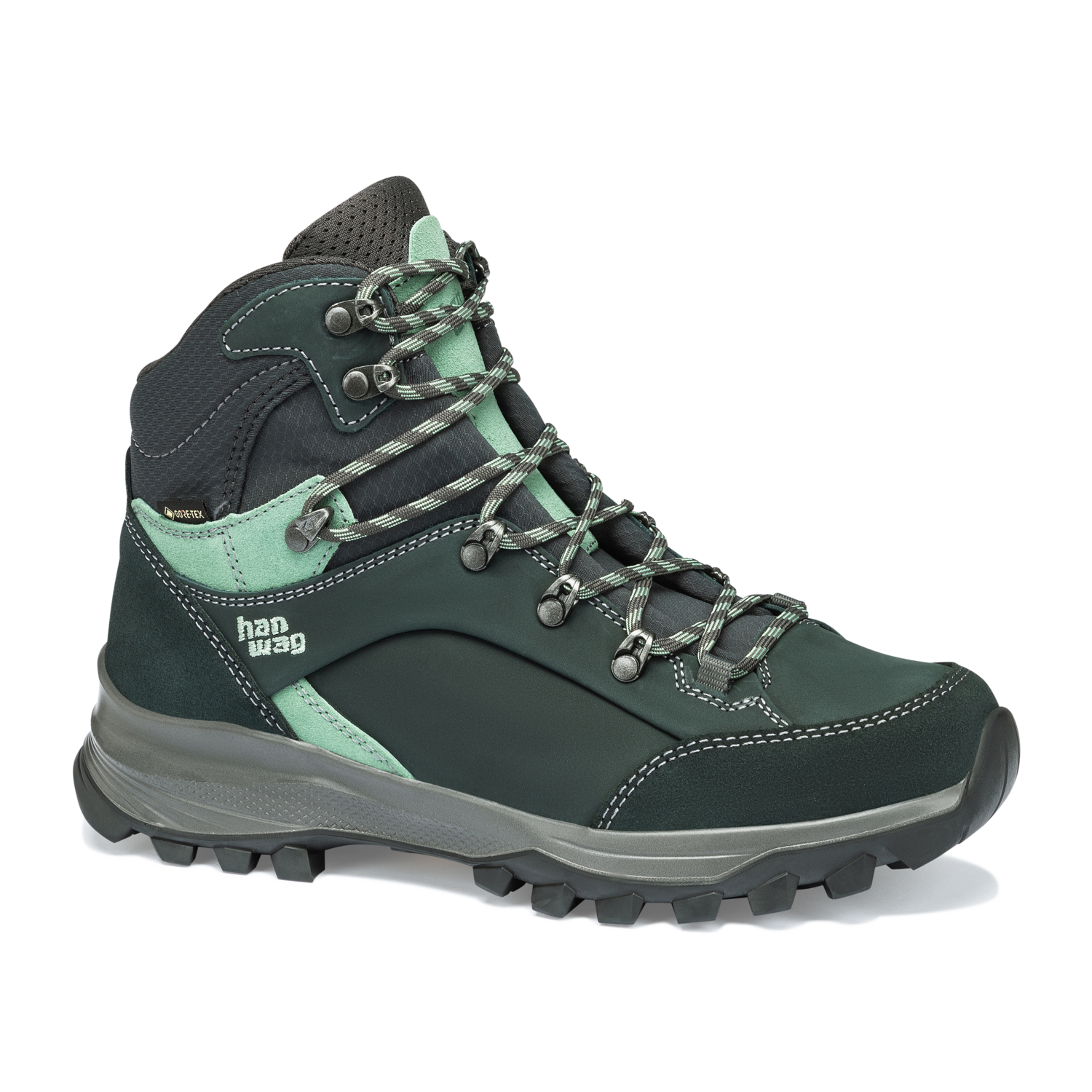 HANWAG Banks Lady GTX Trekkingschuhe HANWAG 492494 Petrol/Mint 37.5