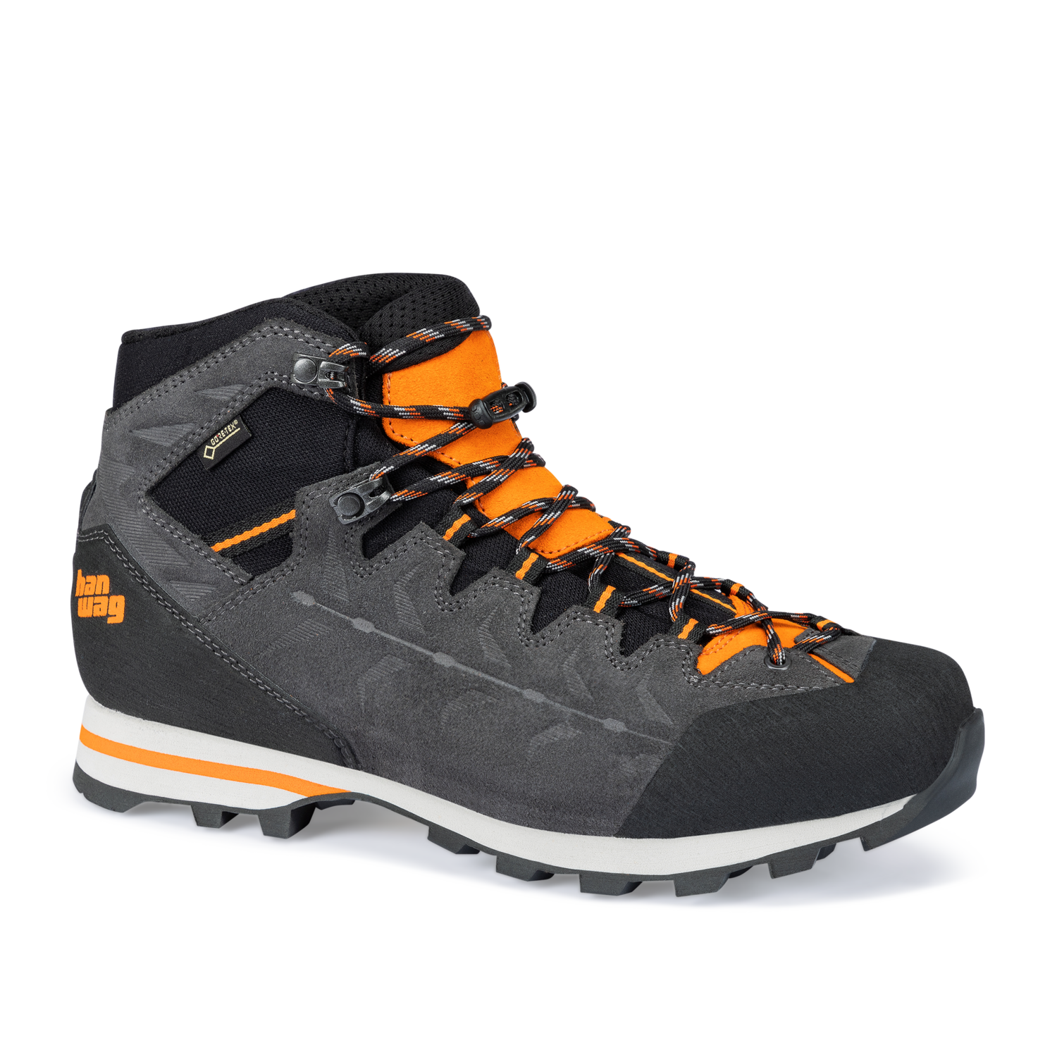 HANWAG Makra Light GTX Multifunktionsschuhe HANWAG 023 Asphalt/Orange 41.5