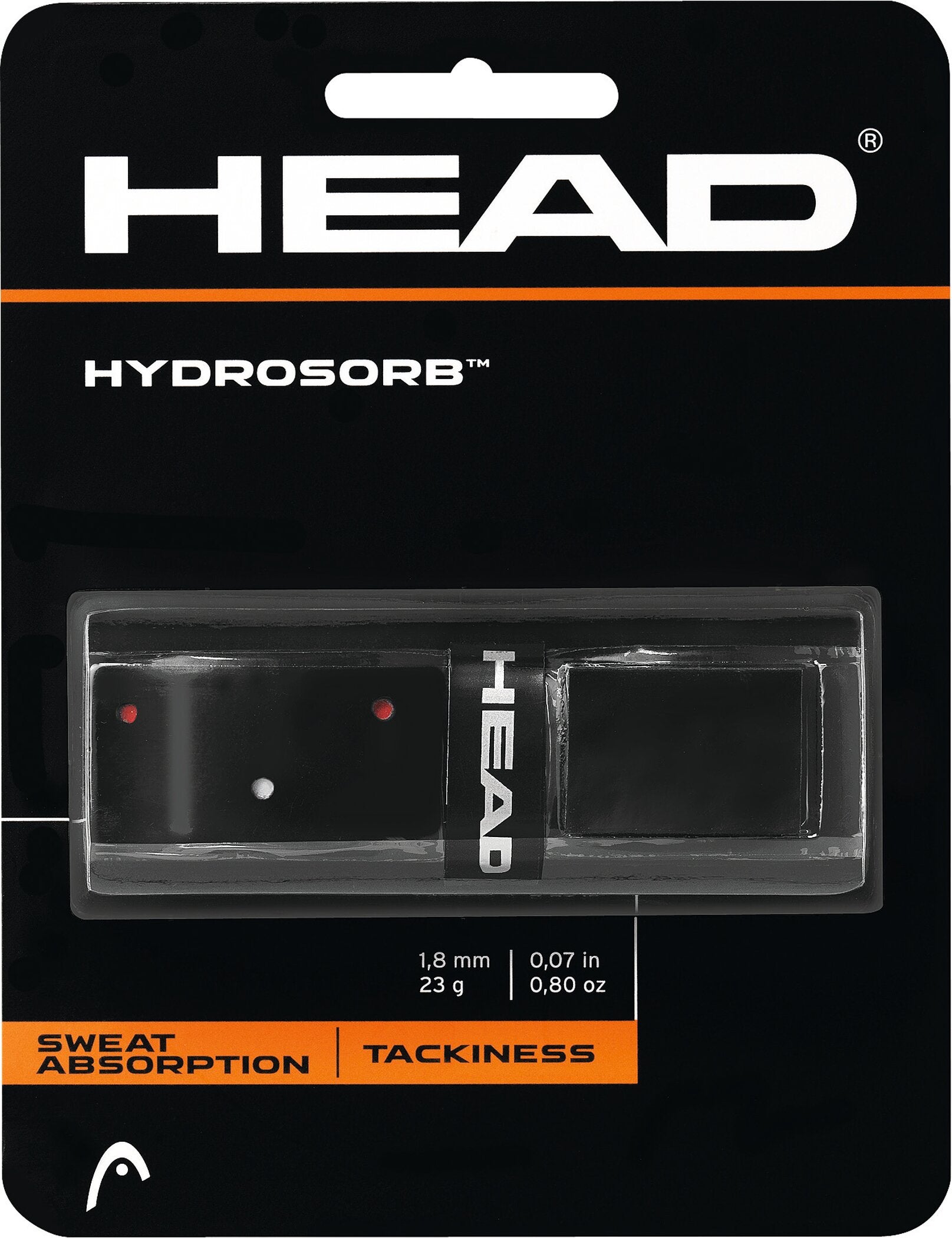 HEAD Griffband HydroSorb Grip (Basisband) Tenniszubehör HEAD BKRD black/red -