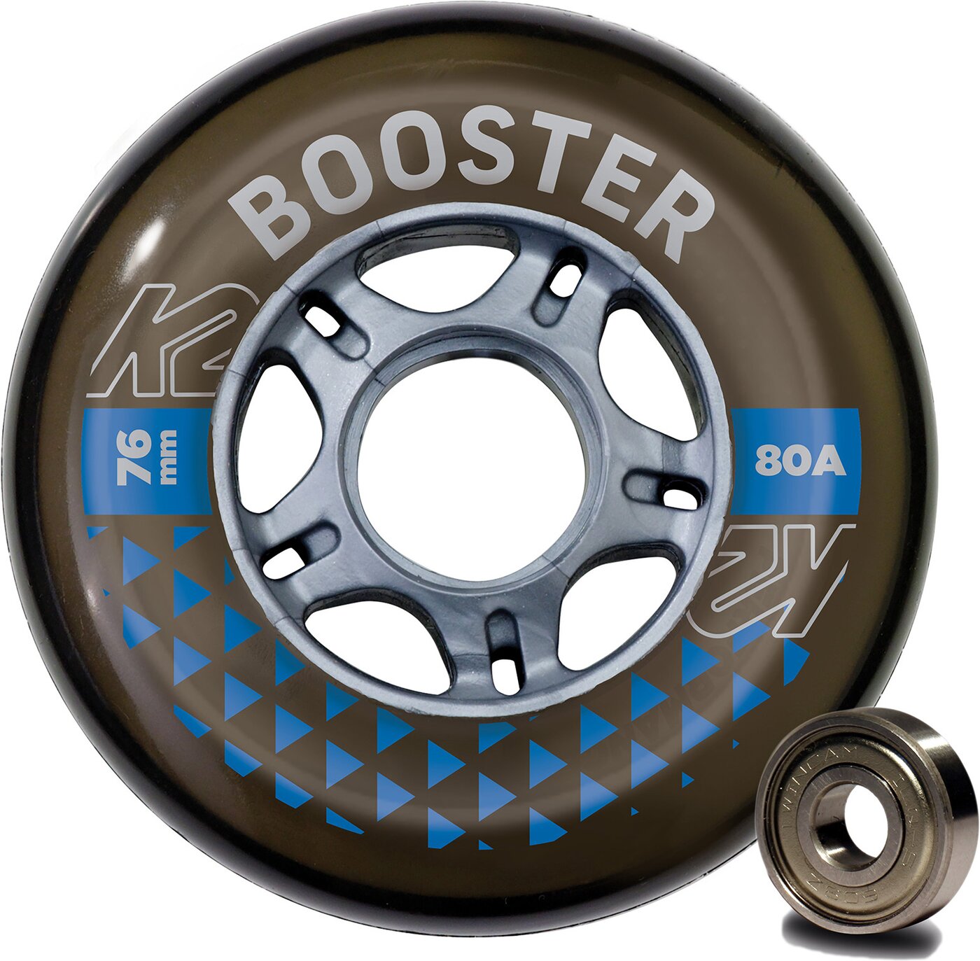 K2 BOOSTER 76MM 80A 8-WHEEL PACK W ILQ Inliner K2