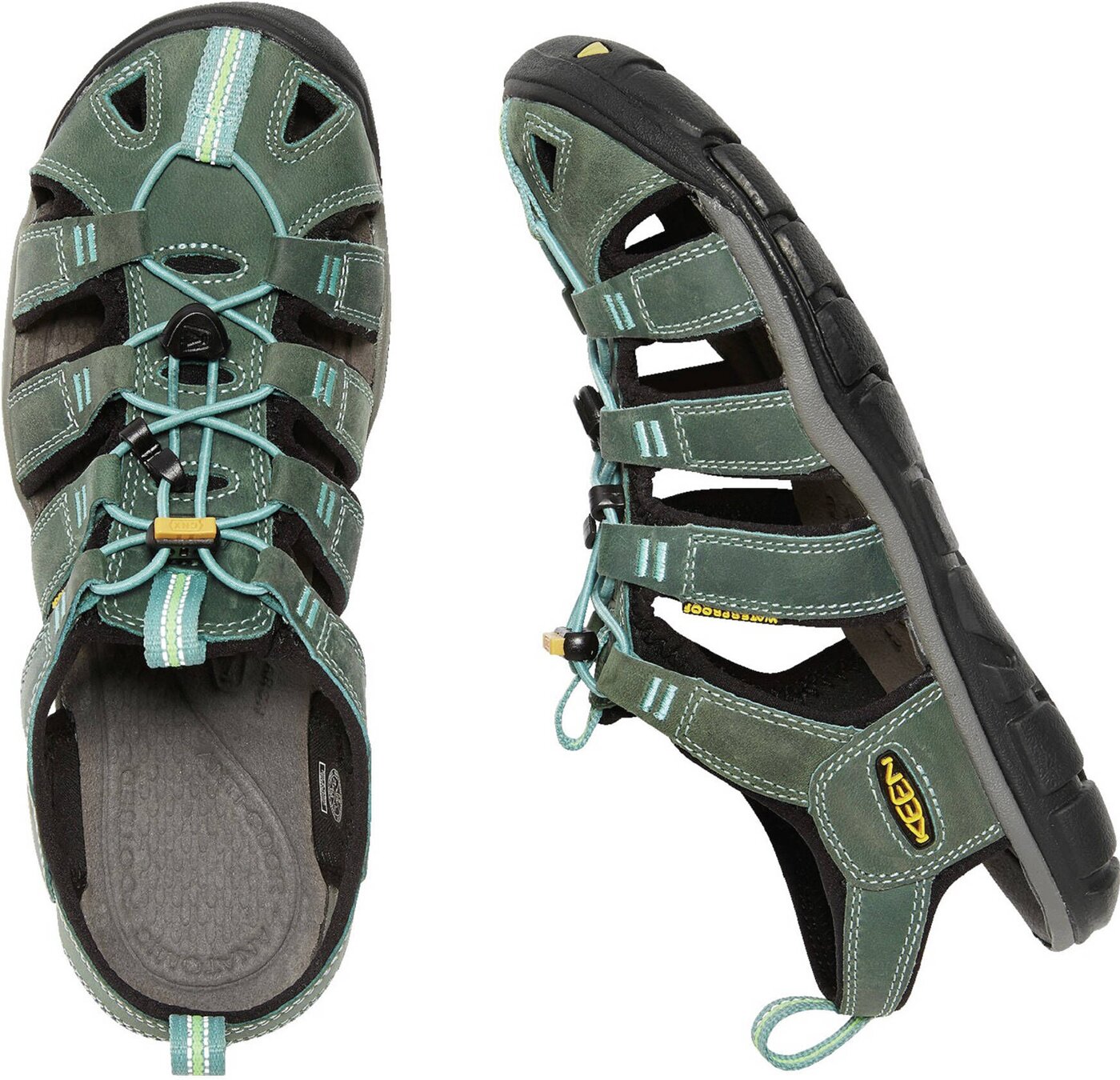 KEEN CLEARWATER CNX LEATHER W-MINERAL BL Trekkingsandalen KEEN
