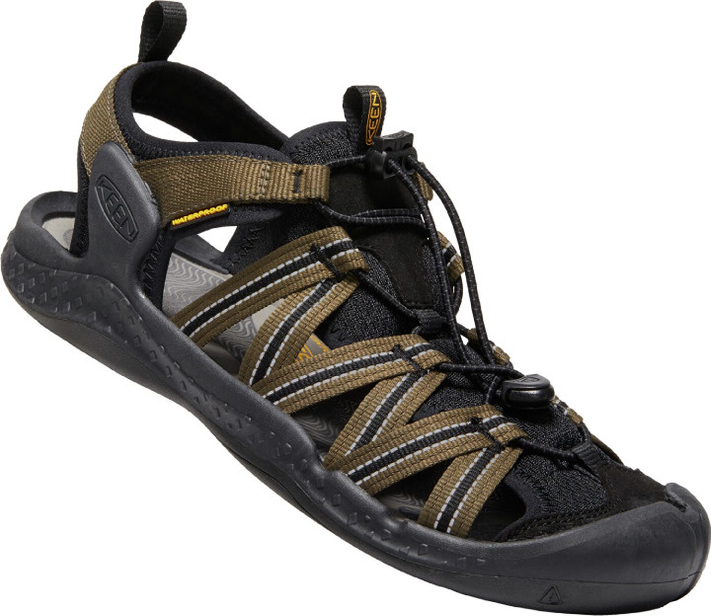 KEEN DRIFT CREEK H2 M-DARK OLIVE/BLACK Trekkingsandalen KEEN NA DARK OLIVE/BLACK 41