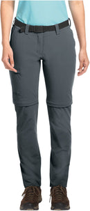MAIER SPORTS Damen Zip Off Hose "Inara Slim" Langlänge Wanderhosen MAIER SPORTS