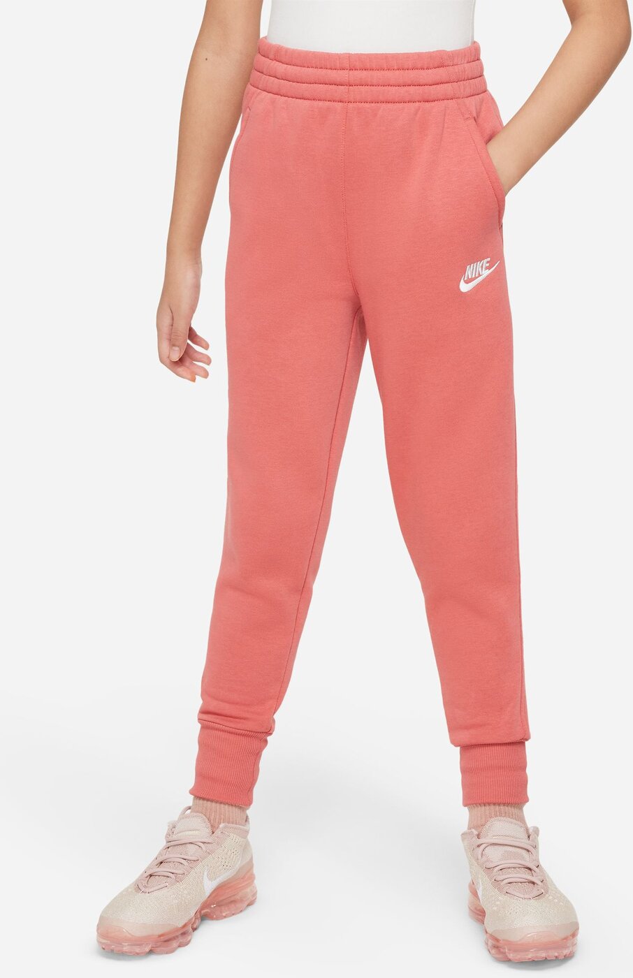 NIKE G NSW CLUB FLC HR FTD PNT LBR Trainingshosen & Jogginghosen NIKE ADOBE/ADOBE/WHITE XS