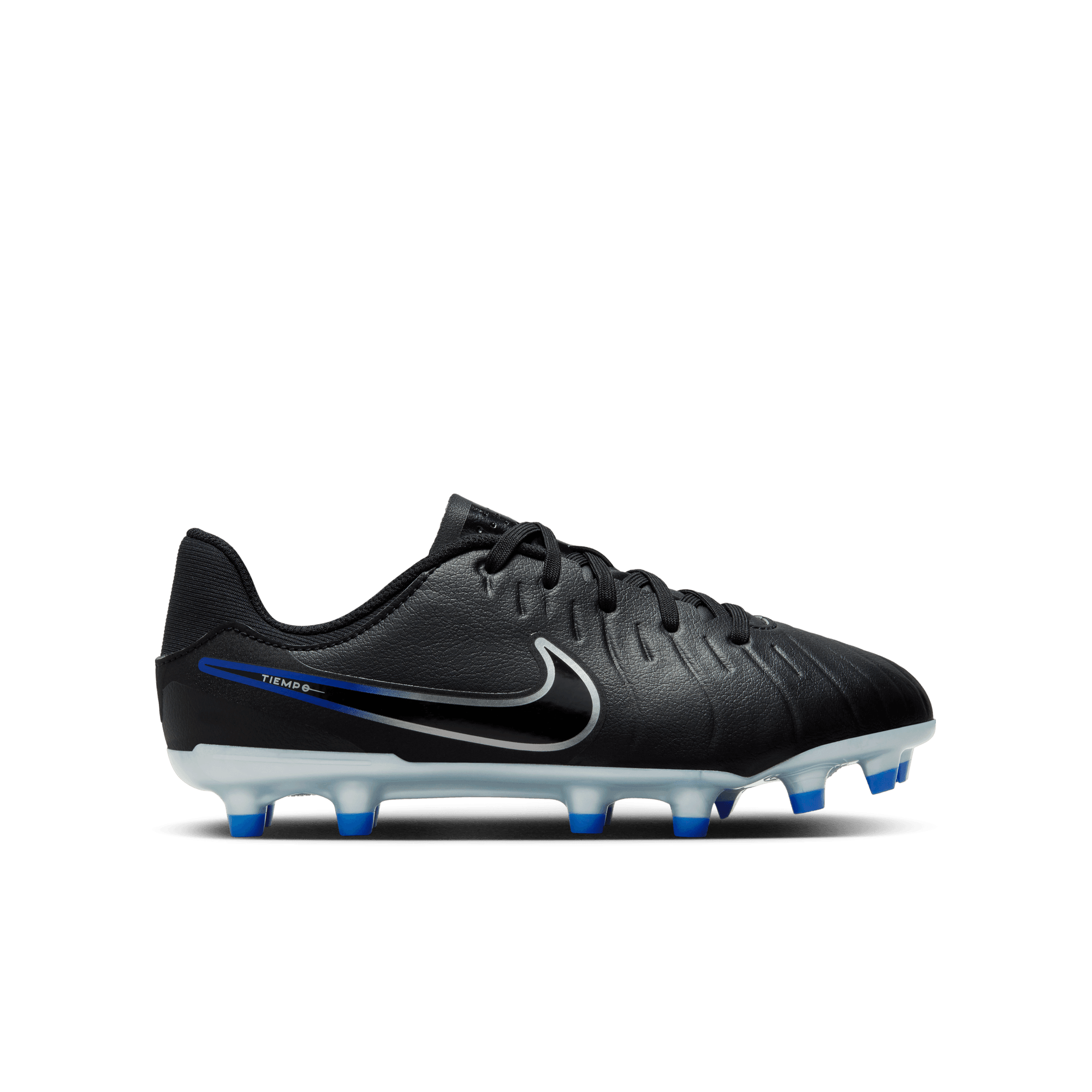 NIKE JR LEGEND 10 ACADEMY FG/MG Naturrasen NIKE BLACK/CHROME-HYPER ROYAL 33.5