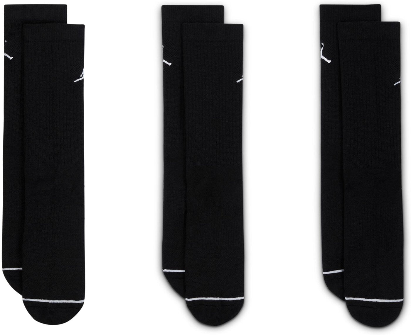 NIKE U J ED CUSH POLY CREW 3PR 144 Socken NIKE BLACK/WHITE S